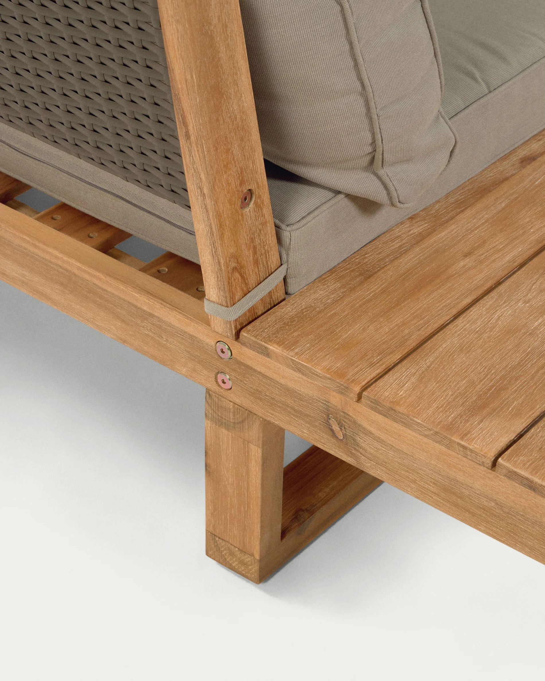 Flaviina Set 5-Sitzer Ecksofa und Tisch aus massivem Akazienholz FSC 100% - Image 12