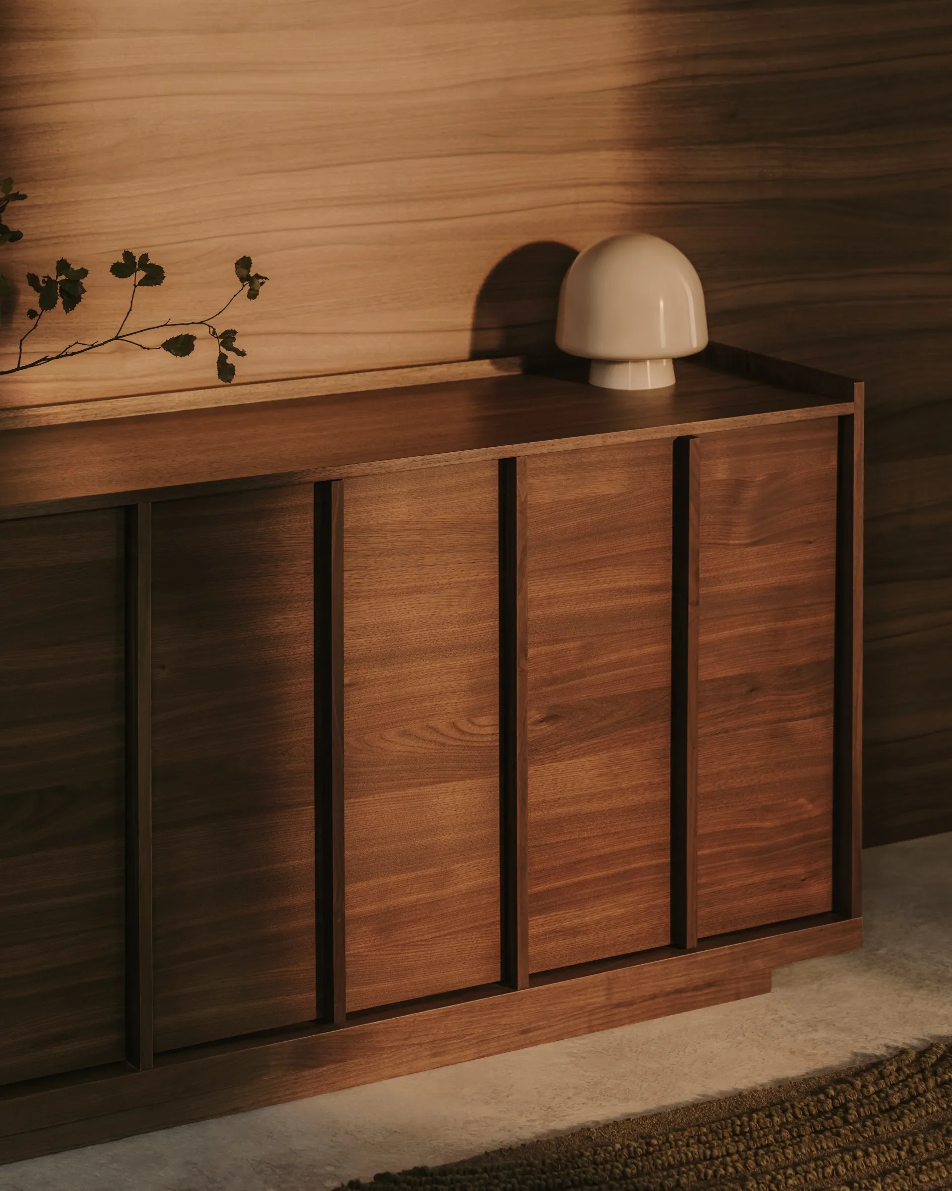 Sideboard Onix aus Walnussfurnier mit dunklem Finish 200 x 80 cm FSC Mix Credit - Image 3