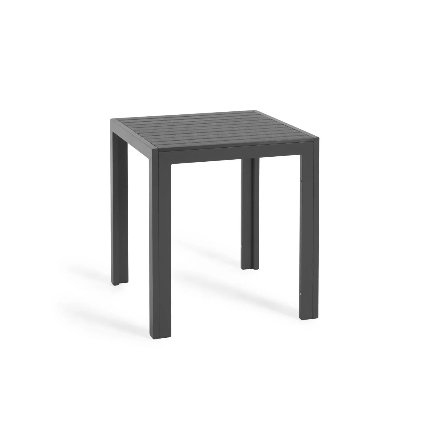 Sirley Gartentisch aus Aluminium schwarz 70 x 70 cm
