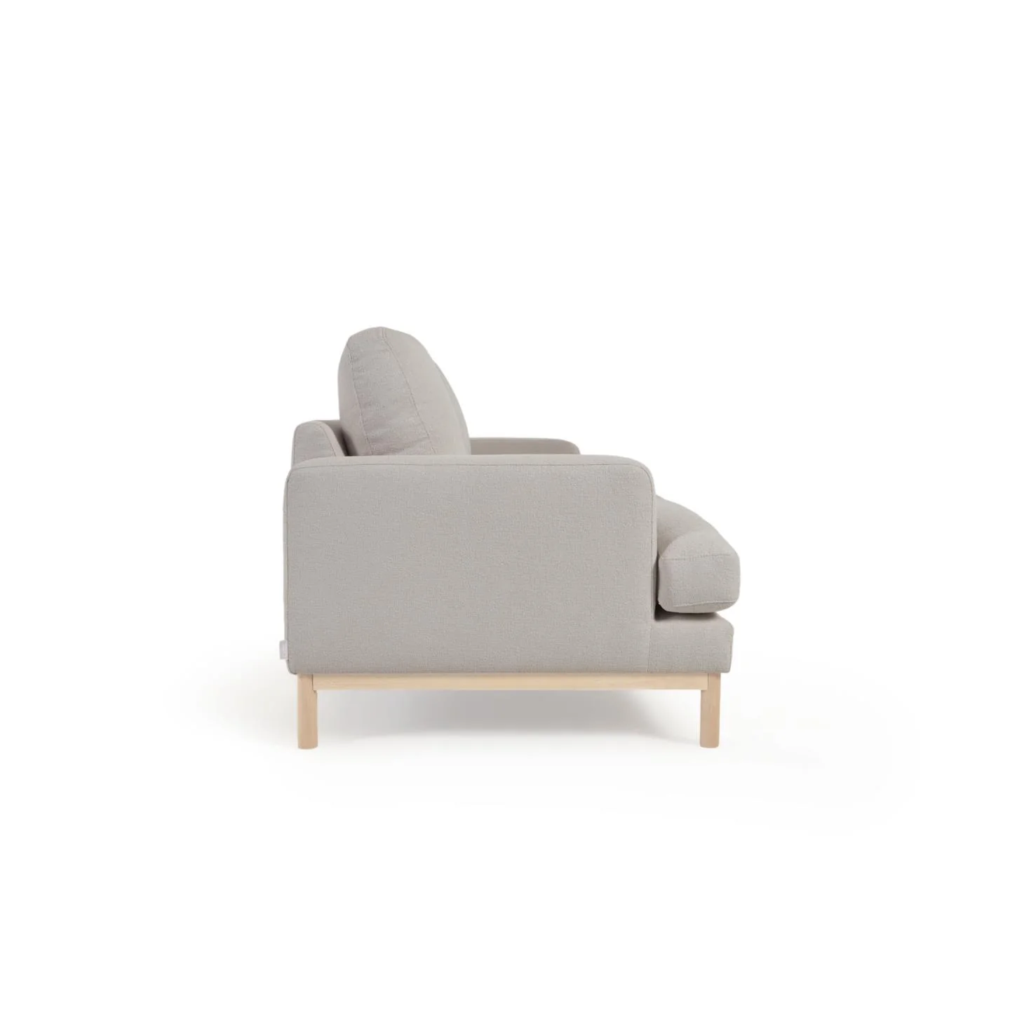 Sofa Mihaela für 3 Sitzer mit Bouclé-Bezug in Grau 203 cm - Image 5