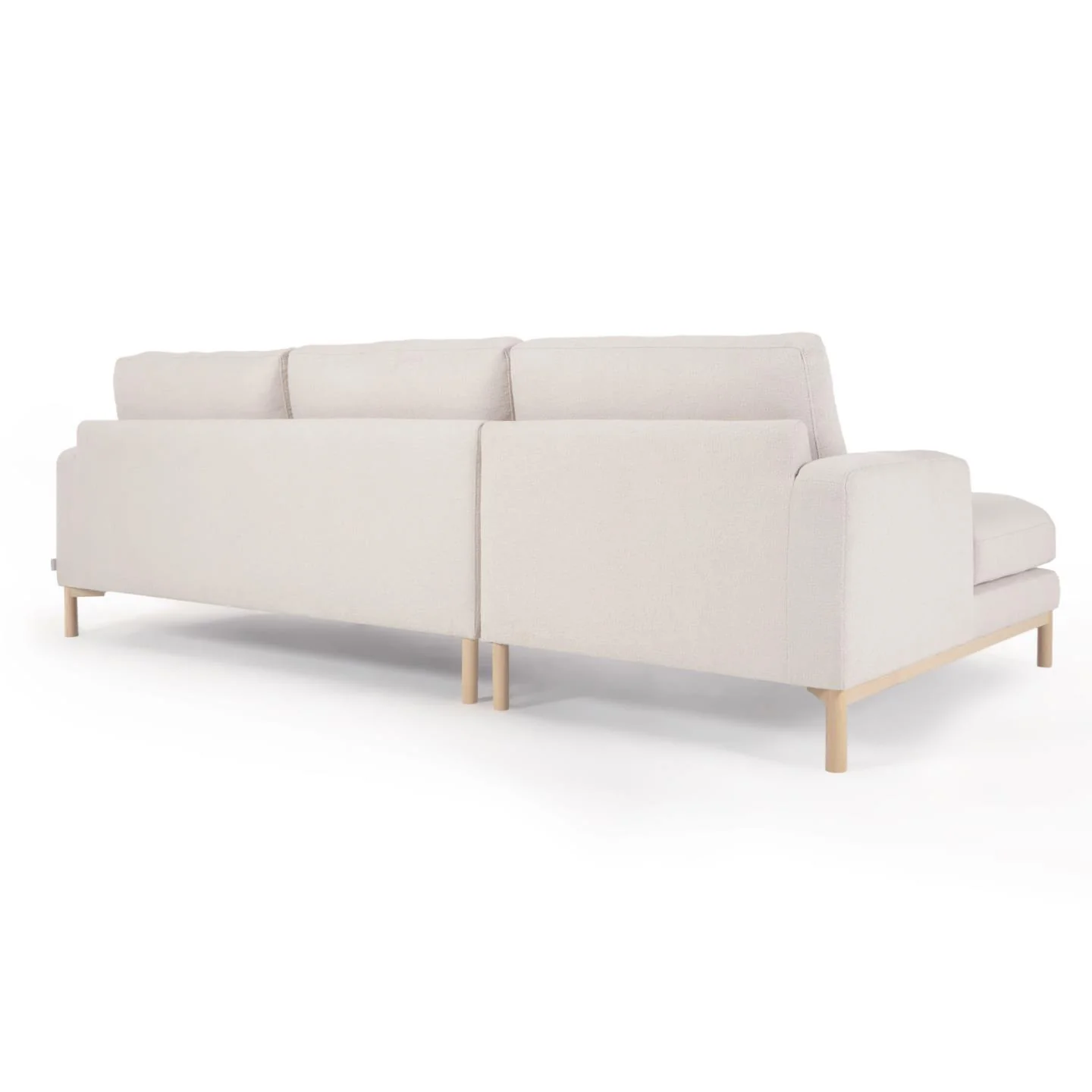 Sofa Mihaela für 3 Sitzer mit Chaise Longue links aus Bouclé-Bezug in Weiß 264 cm - Image 7