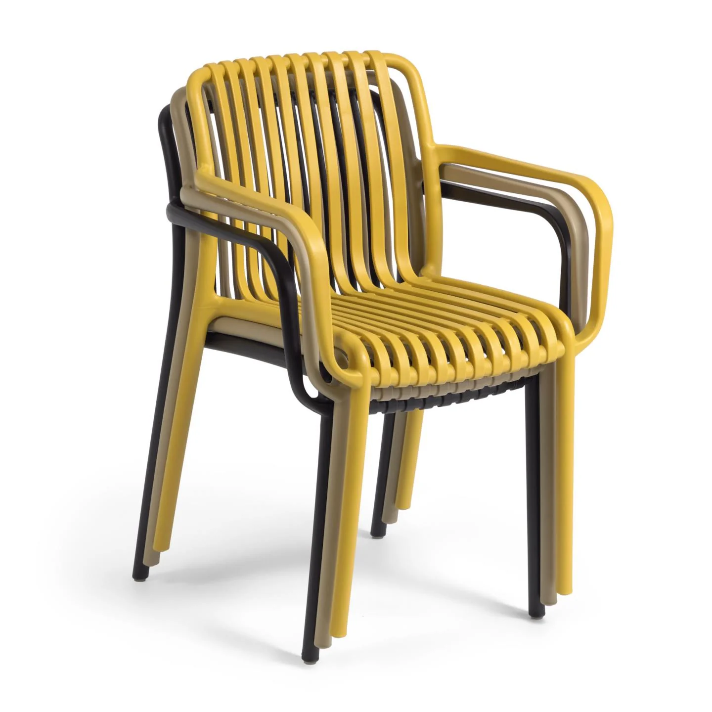 Stapelbarer Outdoor Stuhl Isabellini beige - Image 4