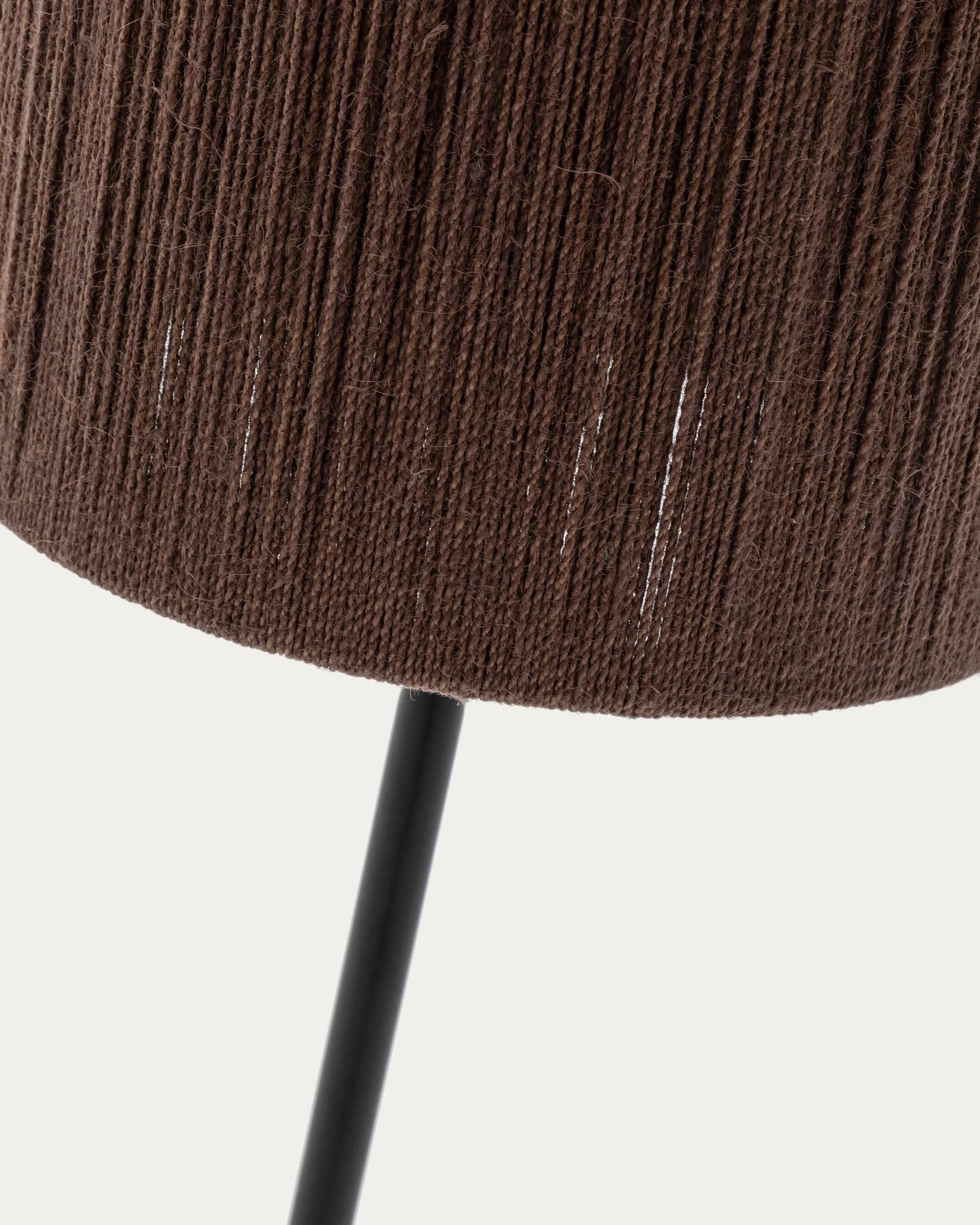 Stehlampe Kor aus Akazienholz mit dunklem Finish und Jute - Image 5