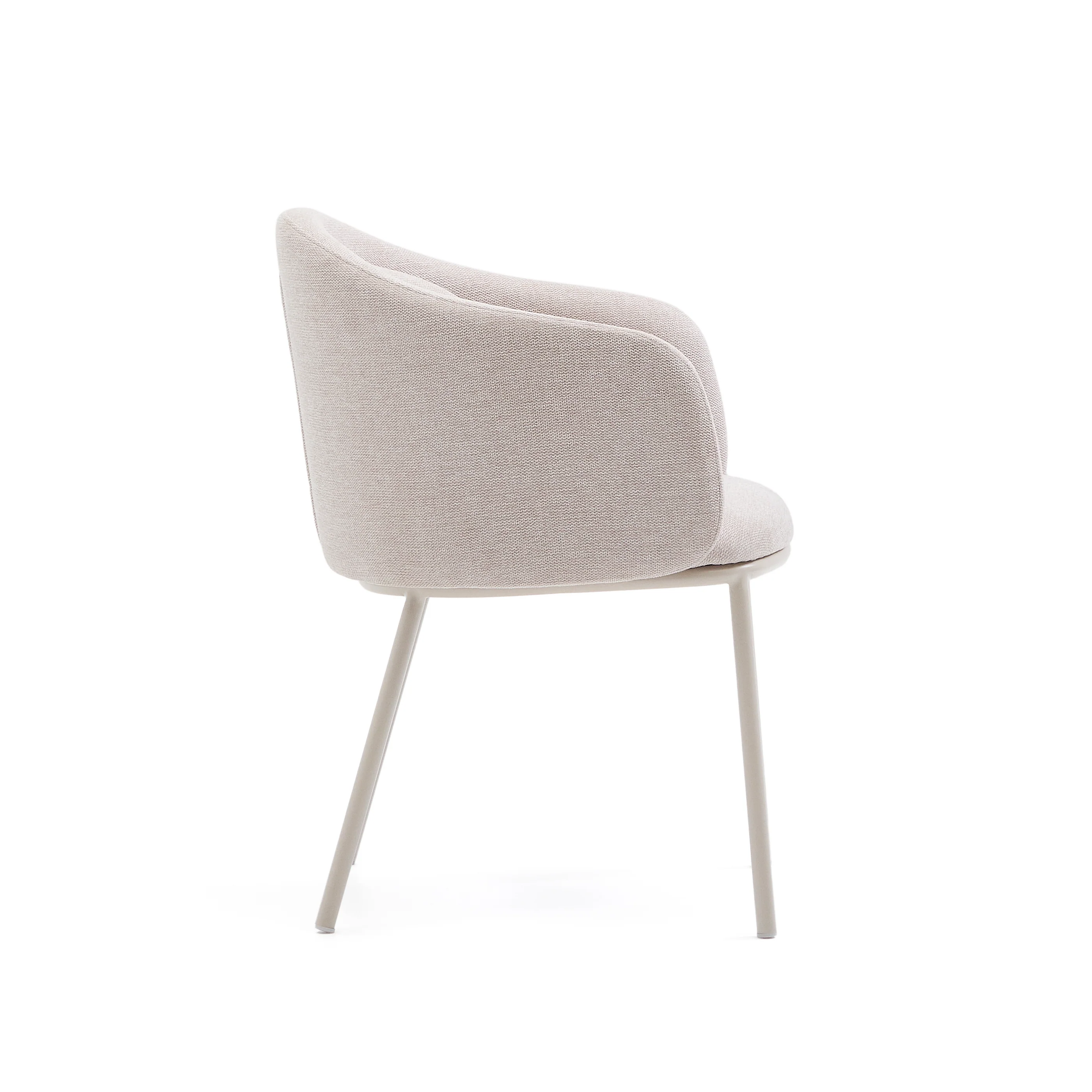 Stuhl Minda beige mit Stahlbeinen in Beige FSC Mix Credit - Image 2