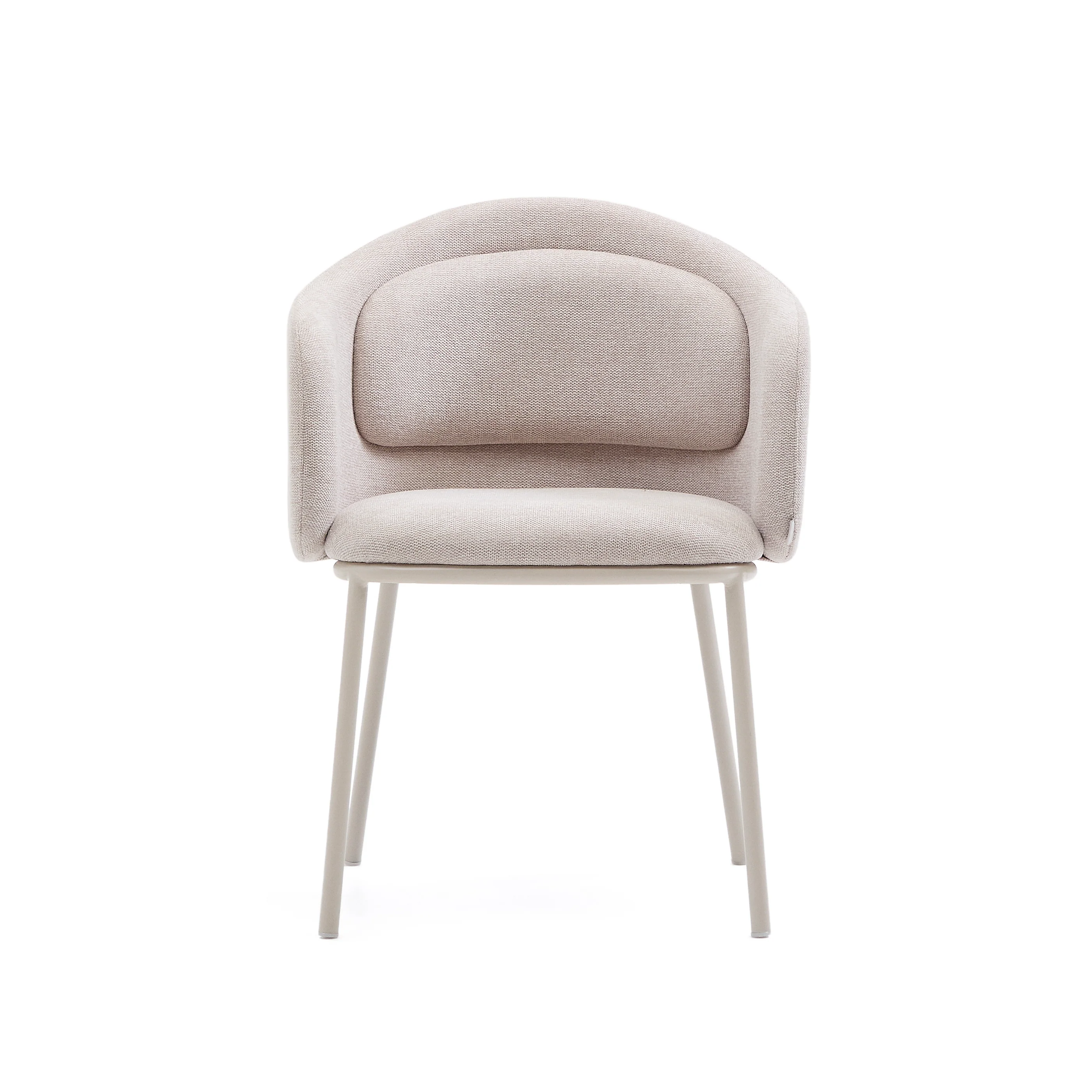 Stuhl Minda beige mit Stahlbeinen in Beige FSC Mix Credit - Image 4