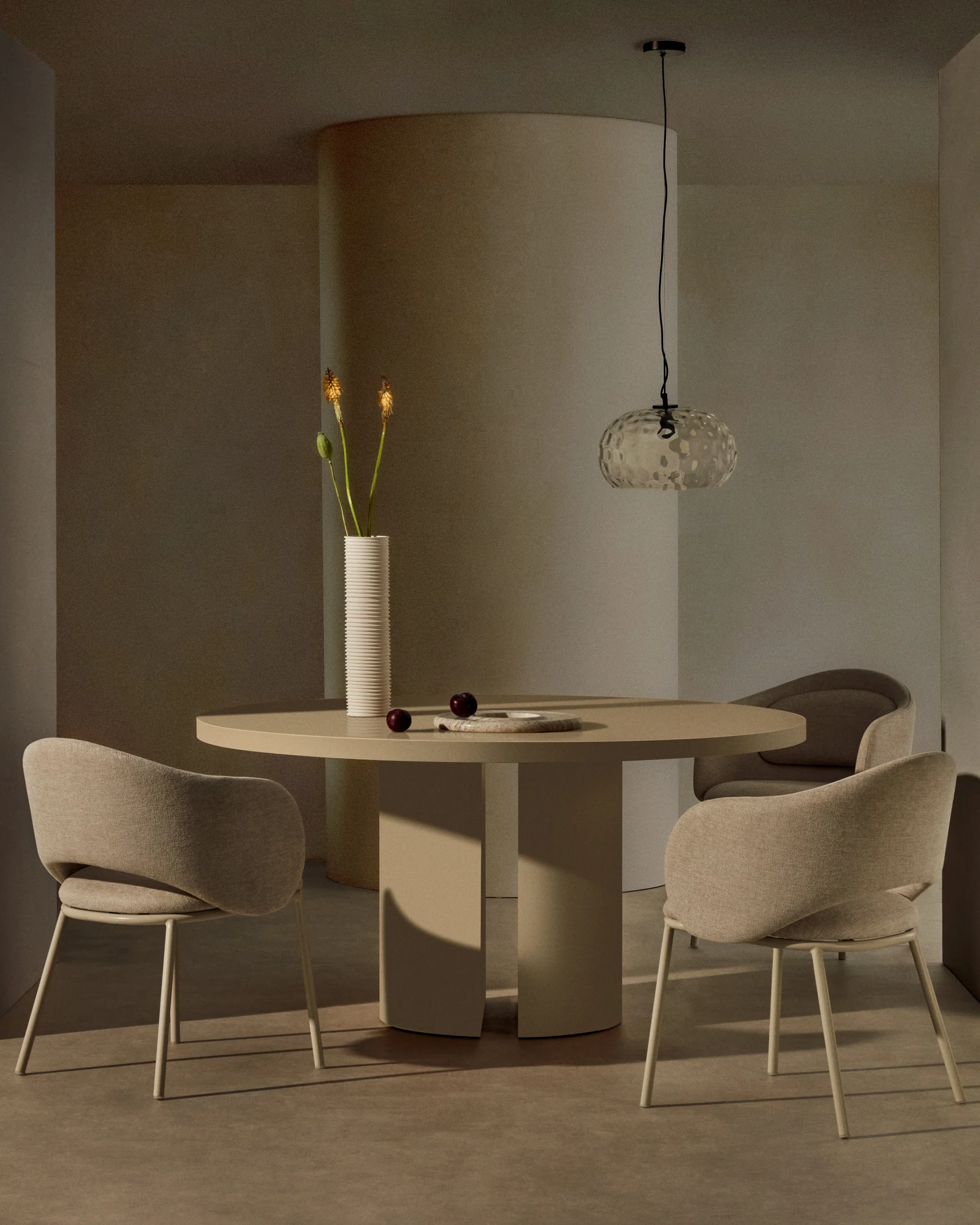 Stuhl Minda beige mit Stahlbeinen in Beige FSC Mix Credit - Image 8