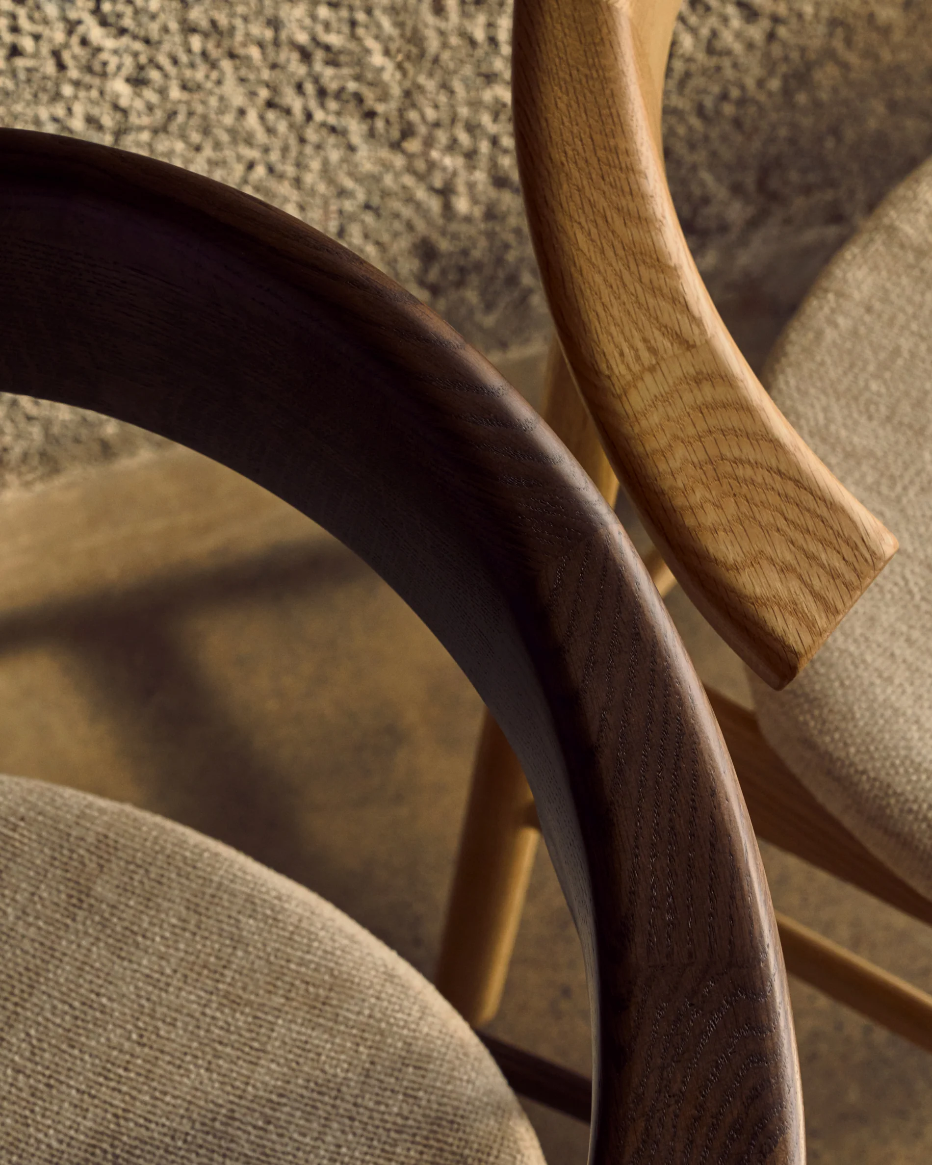 Timons Stuhl abnehmbarer Bezug Chenille beige massive Eiche Natur-Finish FSC Mix Credit - Image 8