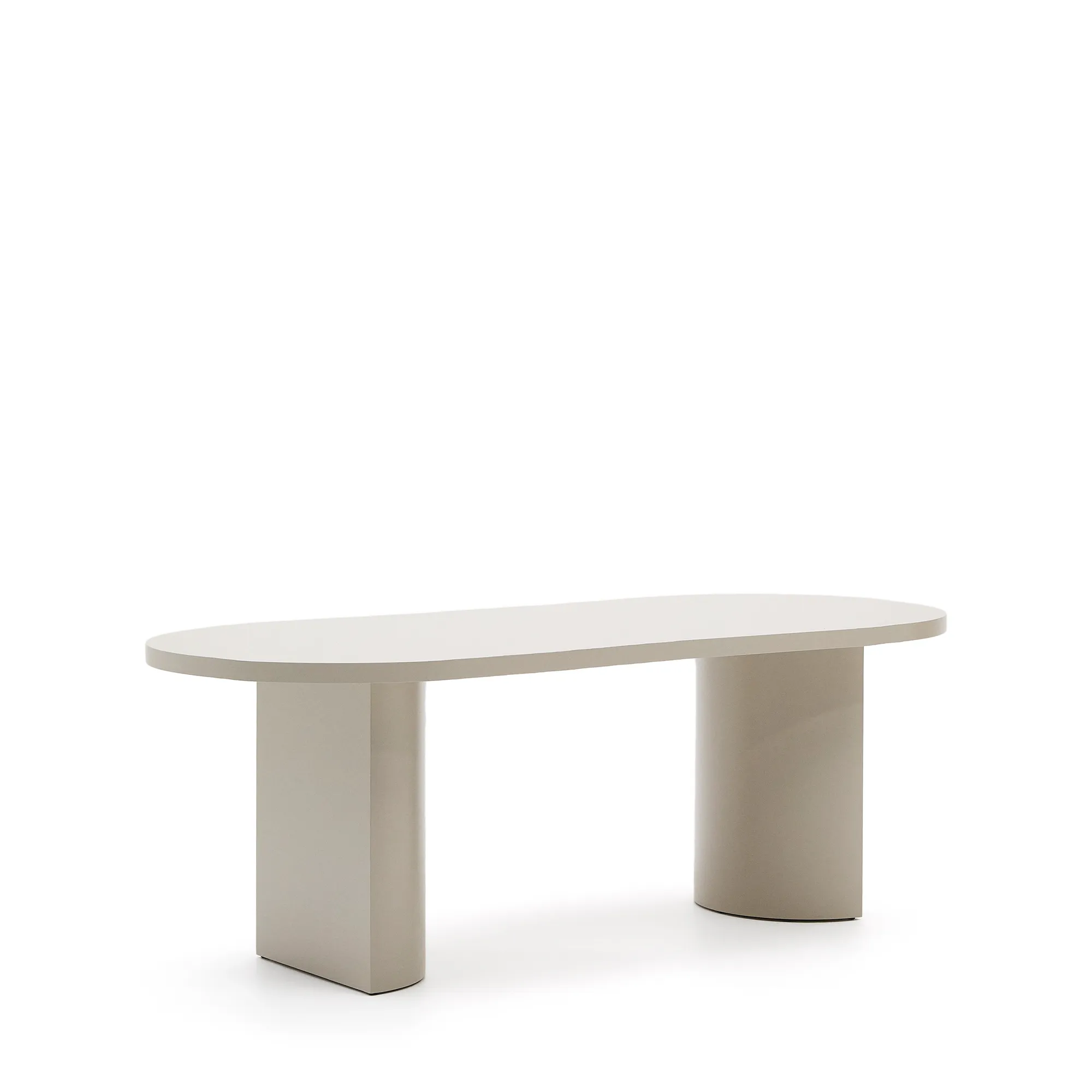 Tisch Nealy aus lackiertem MDF mit eierschalfarbenem Finish 200 x 100 cm - Image 5