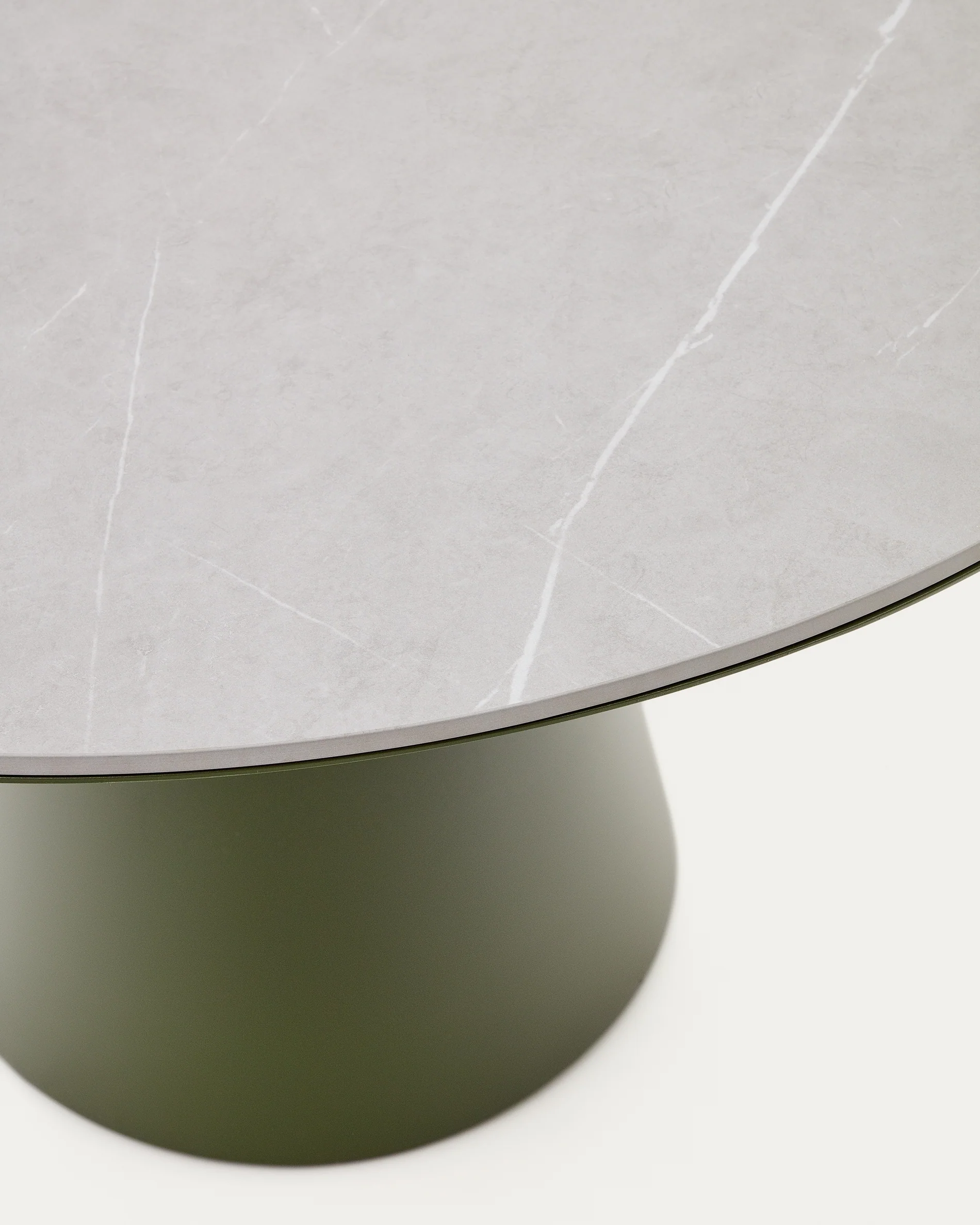 Tudons Outdoor-Tisch aus Aluminium mit grüner Keramikplatte Ø 120 cm - Image 4