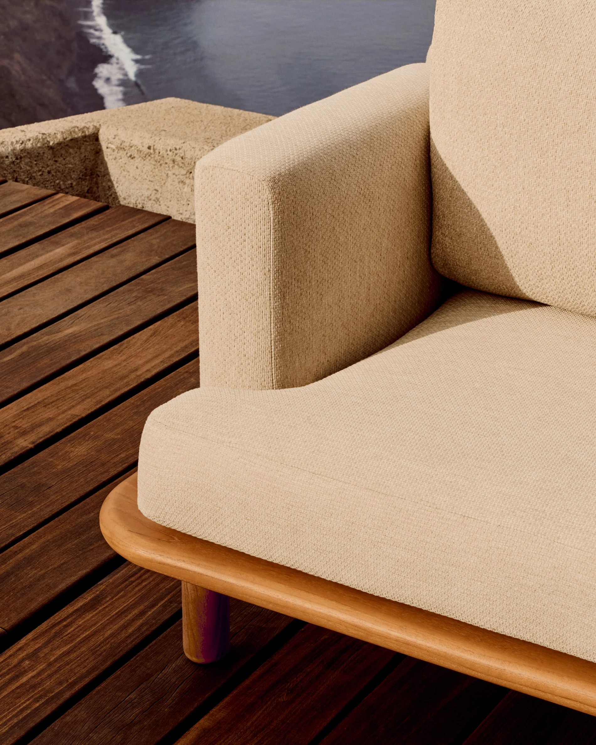 Turqueta 3-Sitzer-Sofa aus massivem Teakholz FSC 100% 230 cm - Image 3