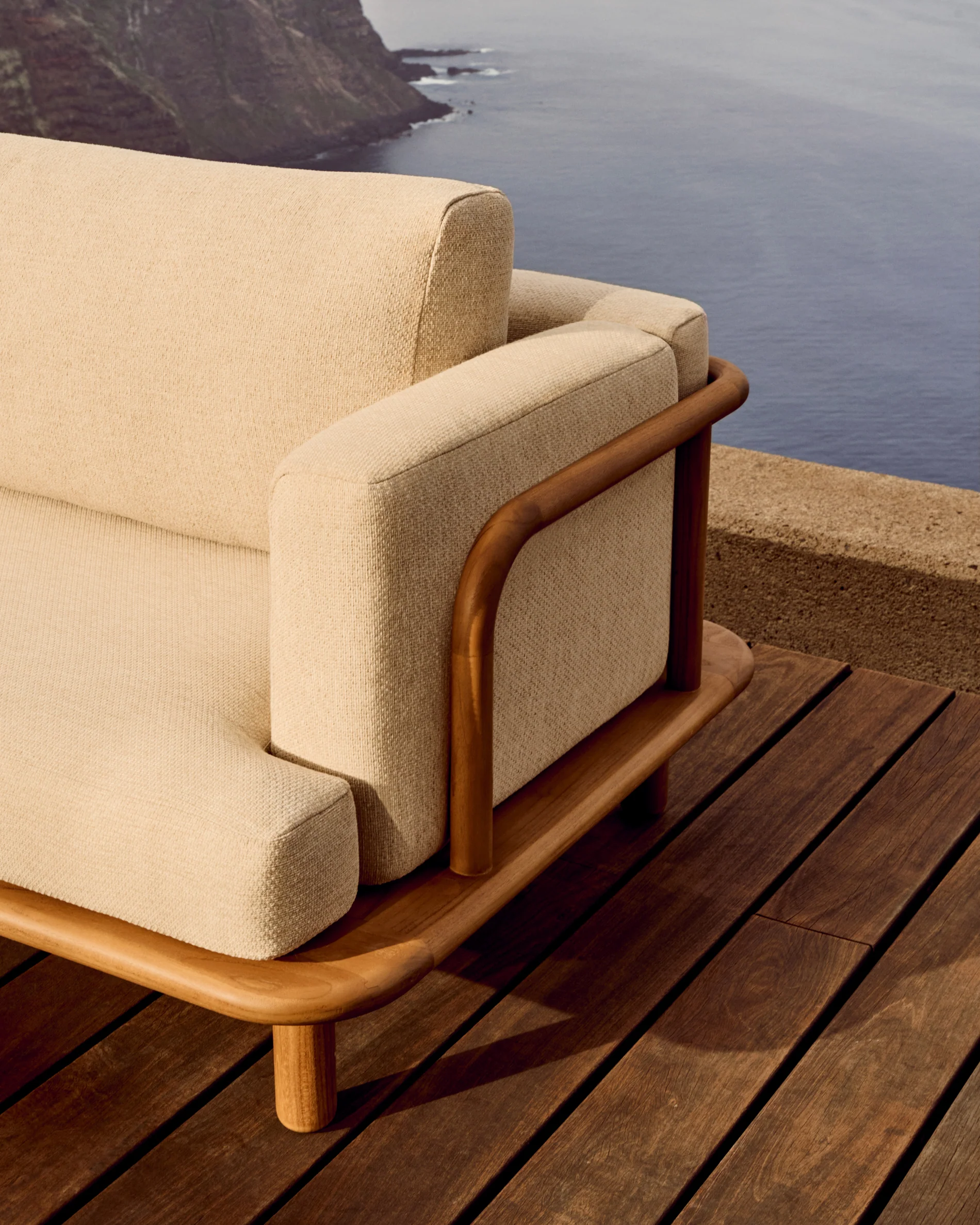 Turqueta 3-Sitzer-Sofa aus massivem Teakholz FSC 100% 230 cm - Image 5