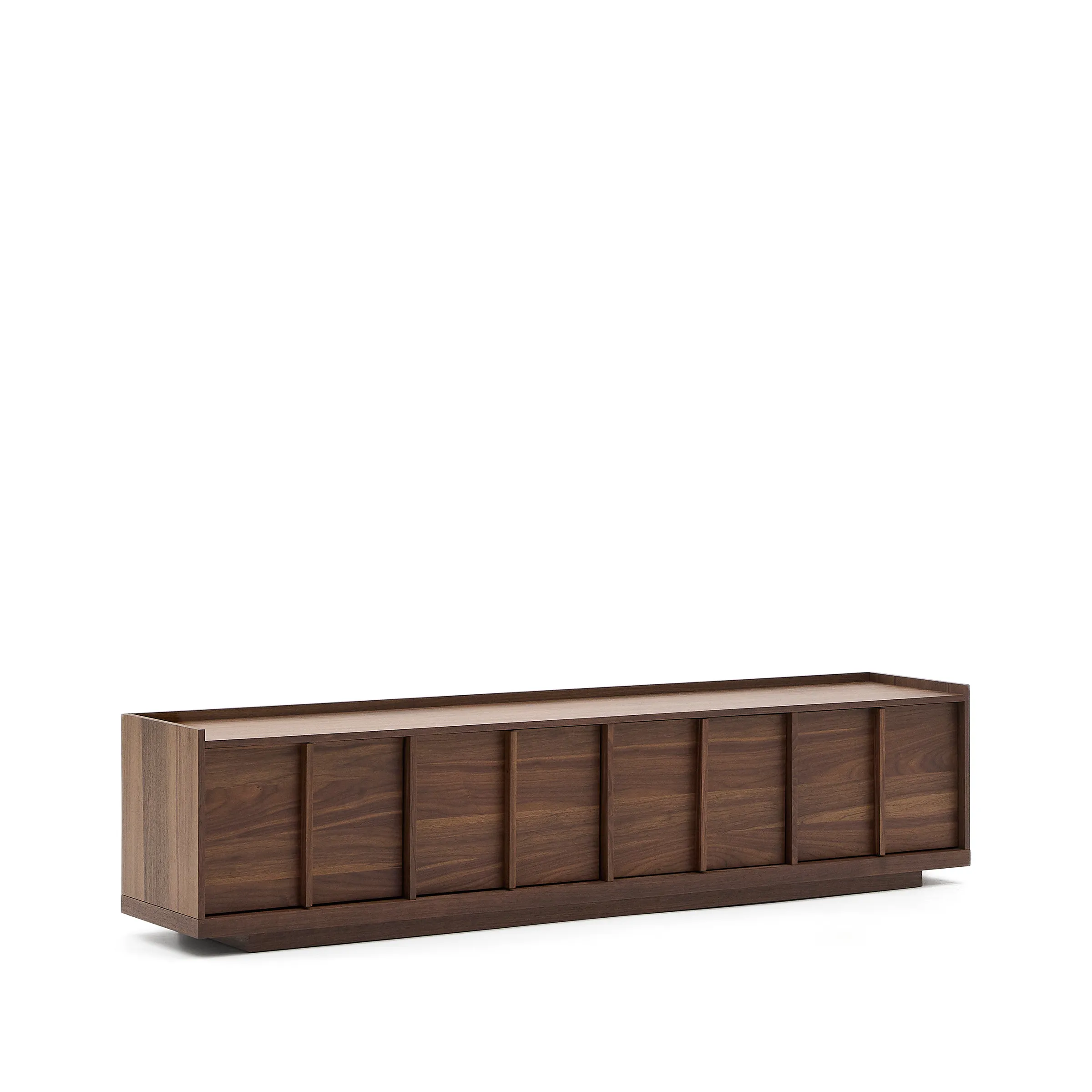 TV-Möbel Onix aus Walnussfurnier mit dunklem Finish 200 x 45 cm FSC Mix Credit - Image 5