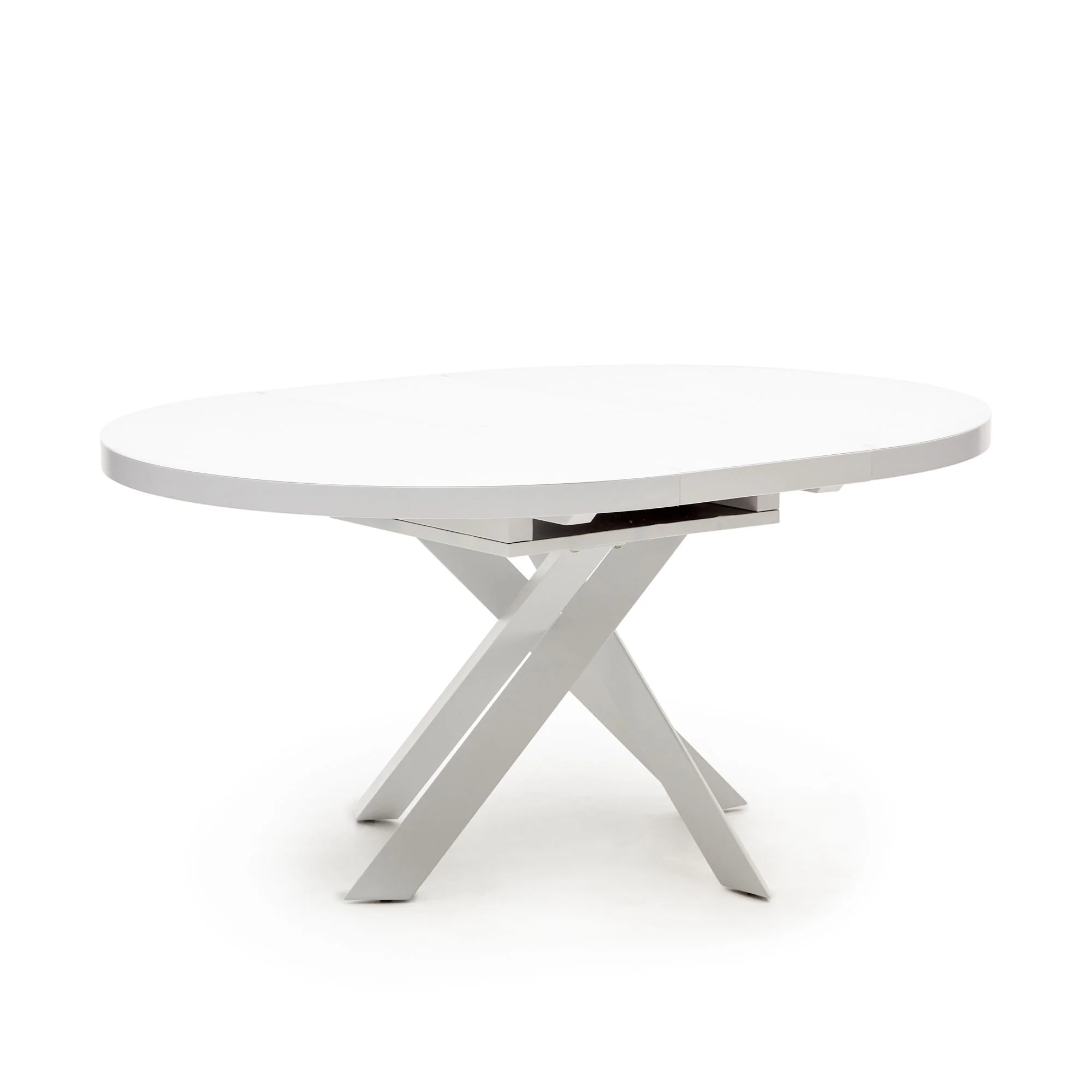 Vashti Ausziehtisch Weiss Ø 120 x 120 oder 160 cm - Image 5