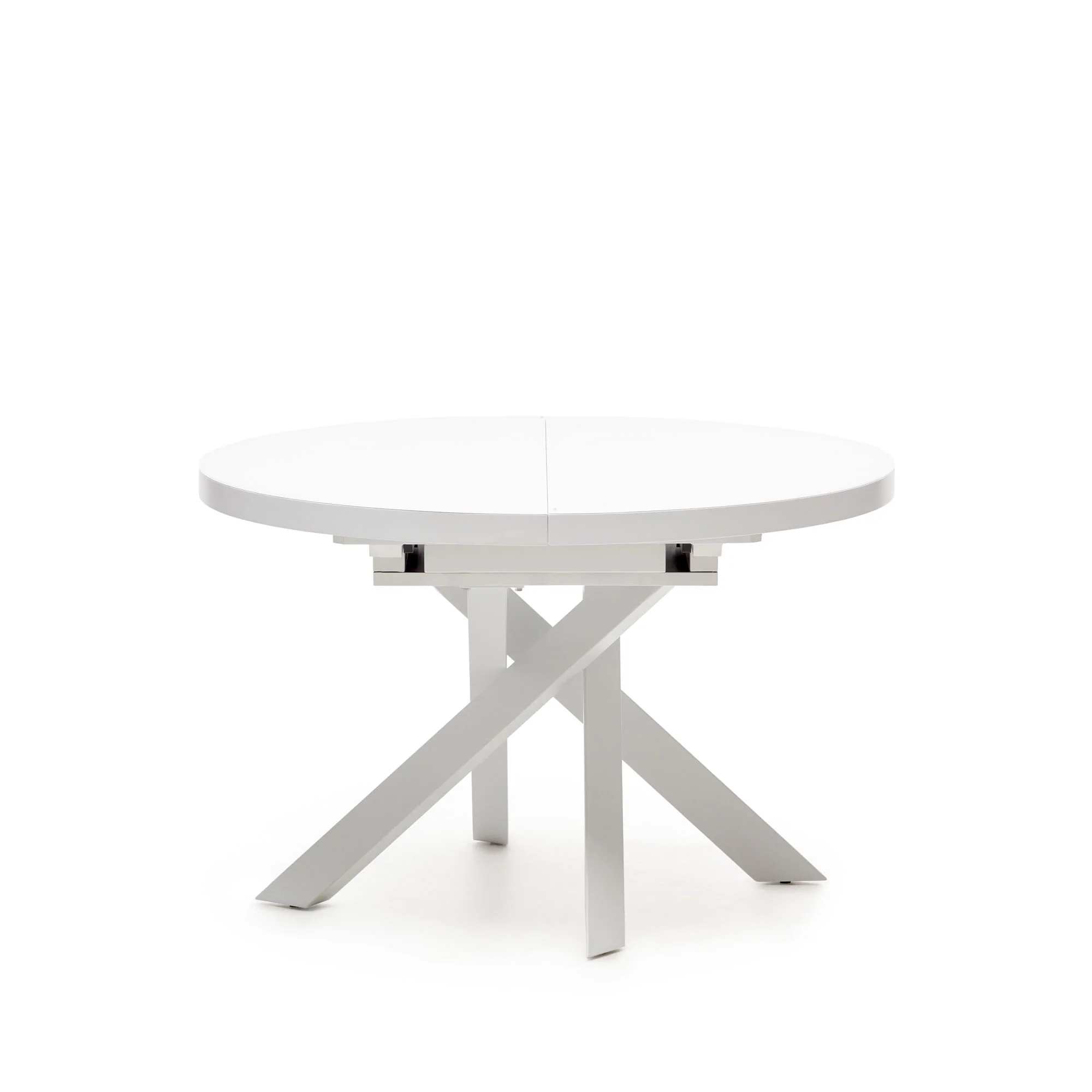 Vashti Ausziehtisch Weiss Ø 120 x 120 oder 160 cm - Image 6