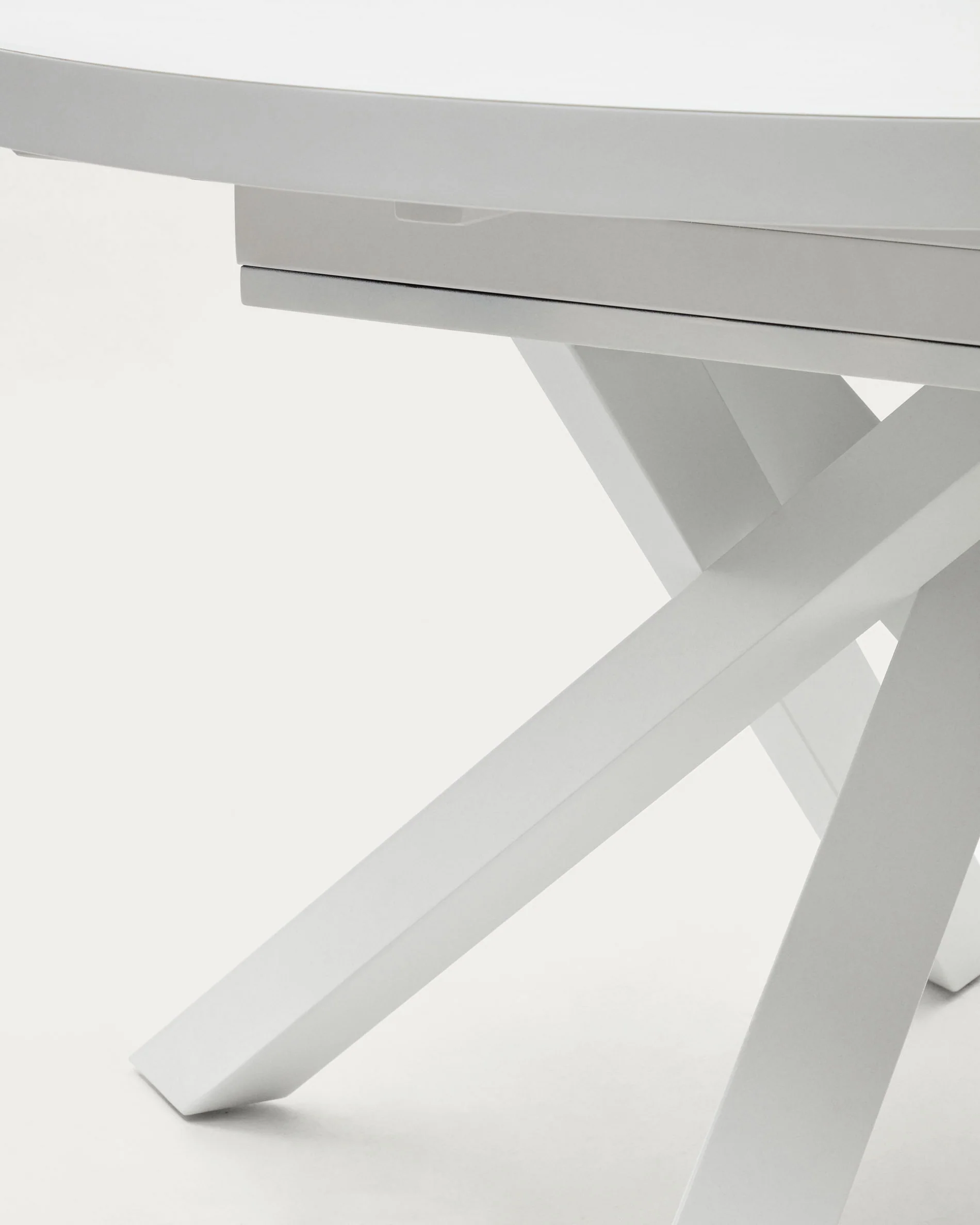 Vashti Ausziehtisch Weiss Ø 120 x 120 oder 160 cm - Image 8