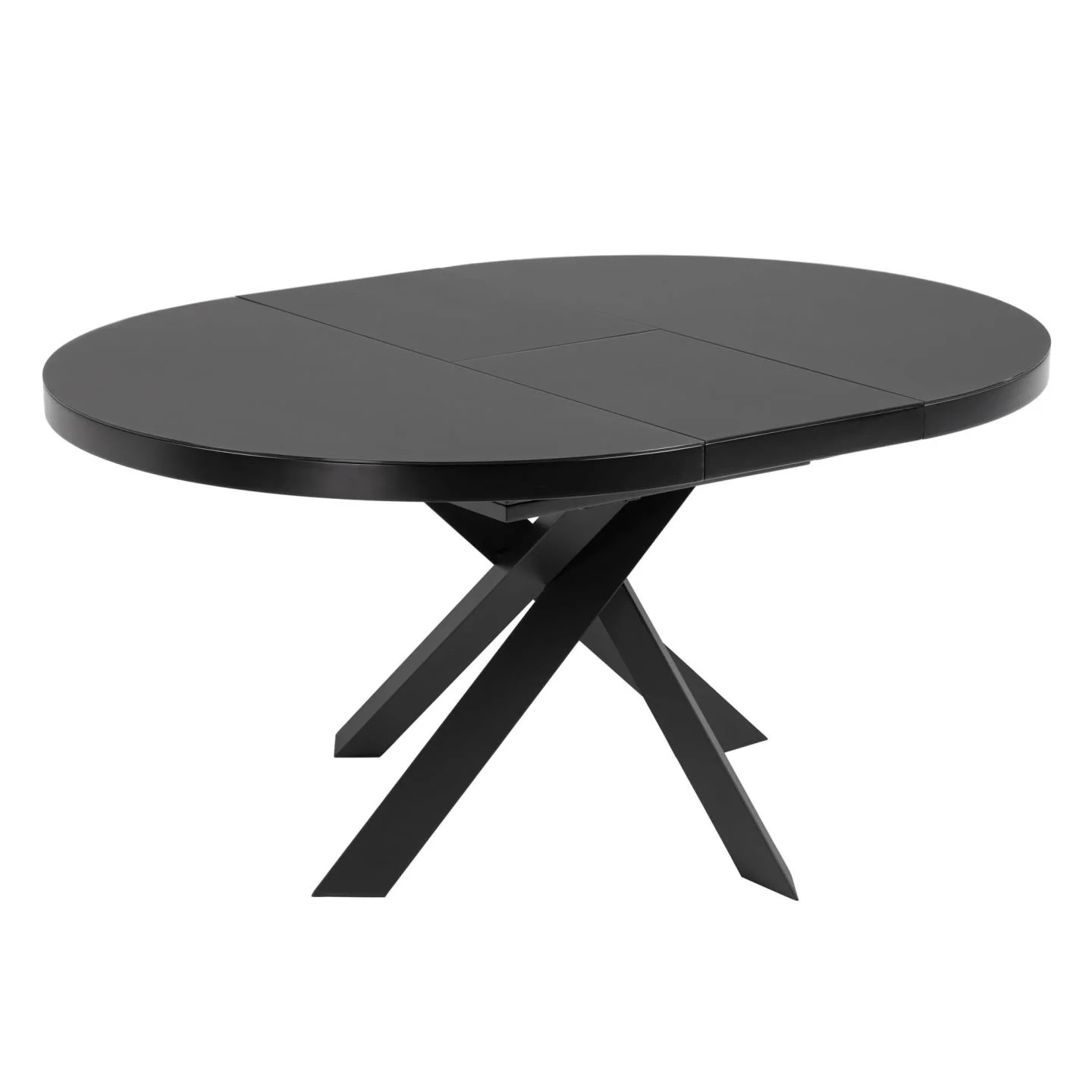 Vashti Ausziehtisch Schwarz Ø 120 x 120 oder 160 cm - Image 3