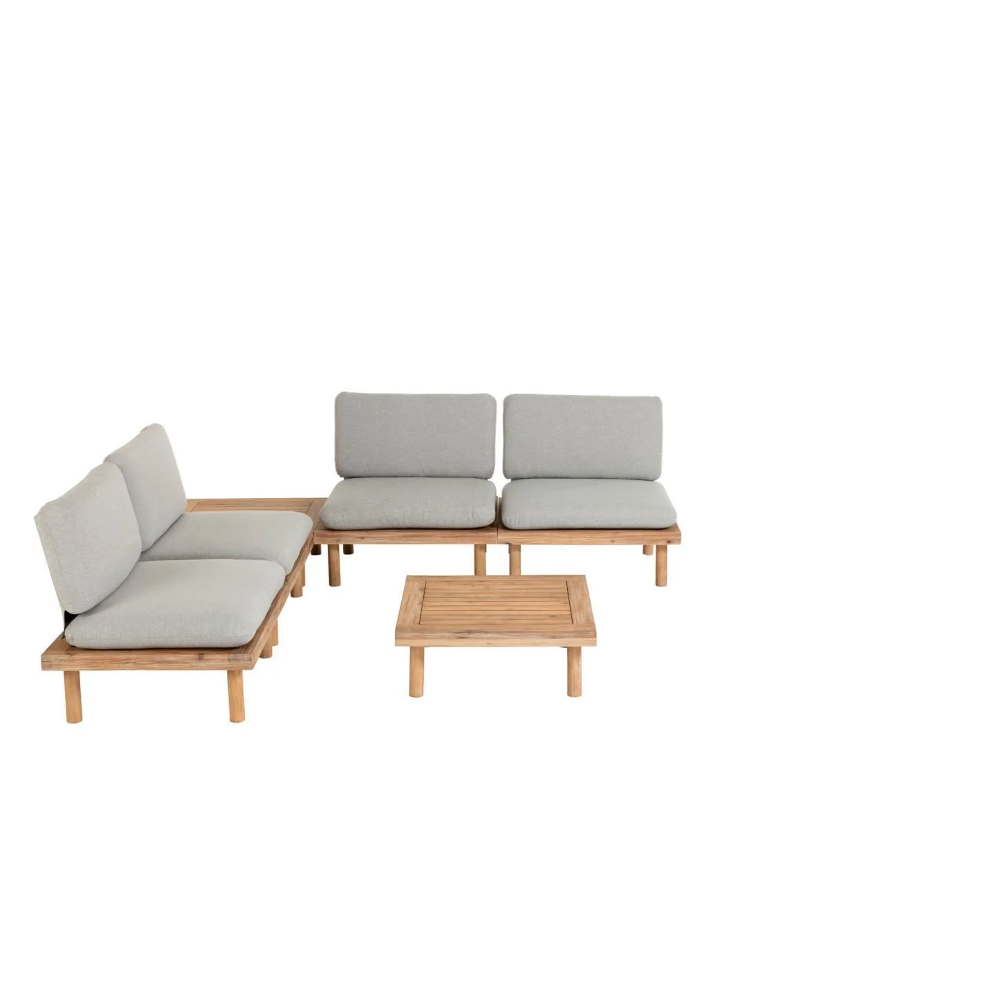 Viridis Outdoor Set, bestehend aus 4 Sessel und 2 Tischen FSC 100% - Image 5