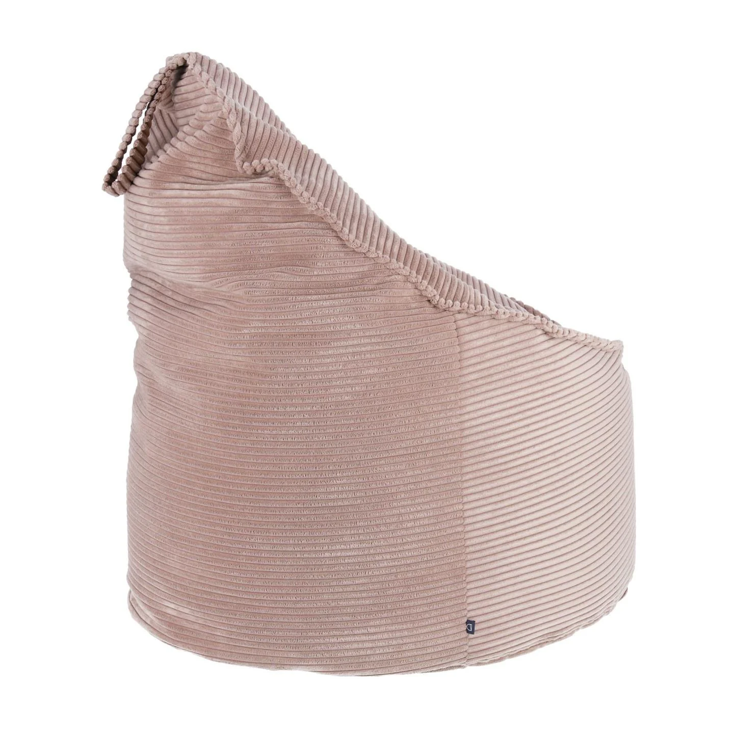 Wilma Pouf breiter Cord rosa Ø 80 cm - Image 2
