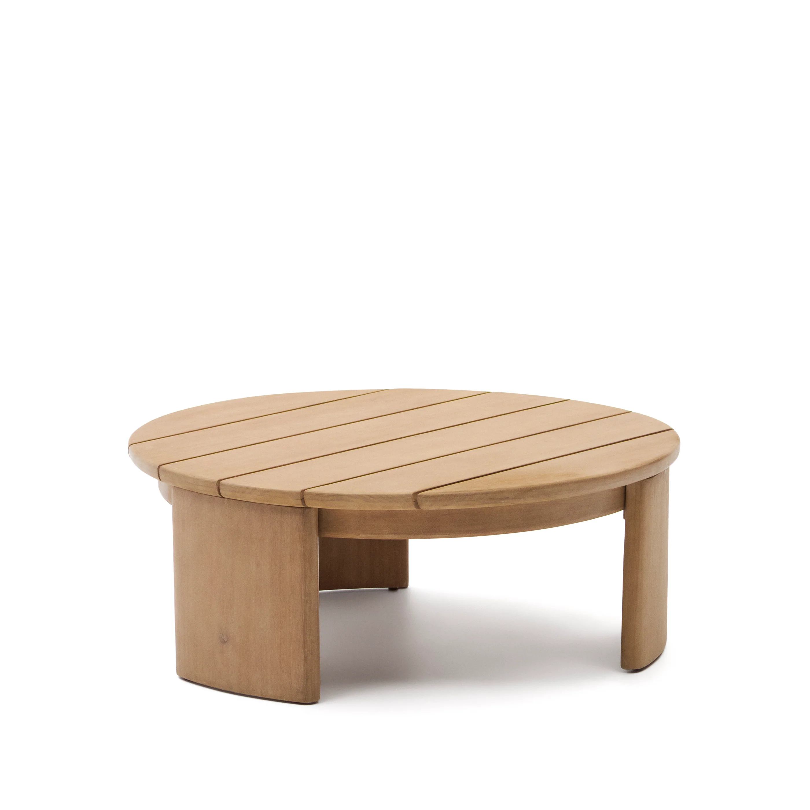 Xoriguer Couchtisch aus massivem Eukalyptusholz FSC 100% Ø 90 cm - Image 5