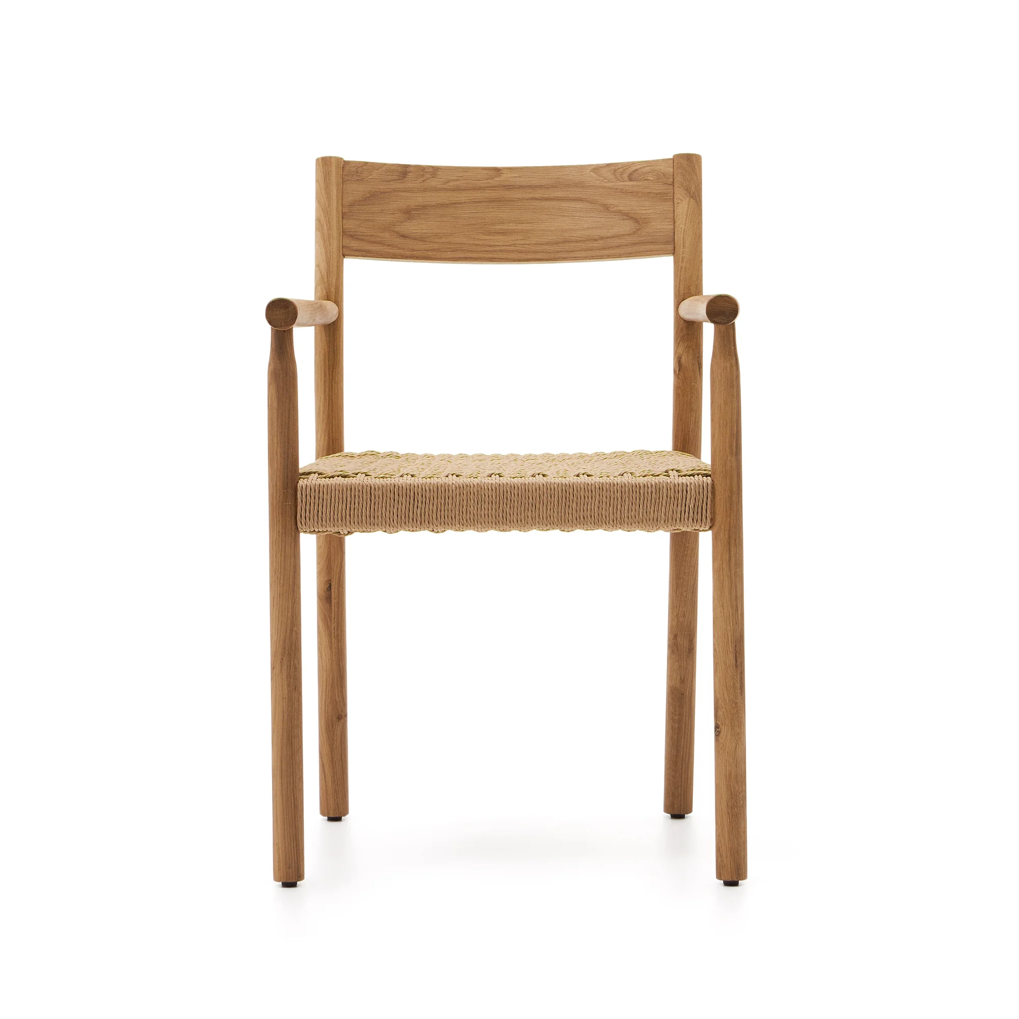 Yalia Stuhl aus massivem Eichenholz mit natürlichem Finish und Sitzfläche aus Seil FSC 100% - Image 5