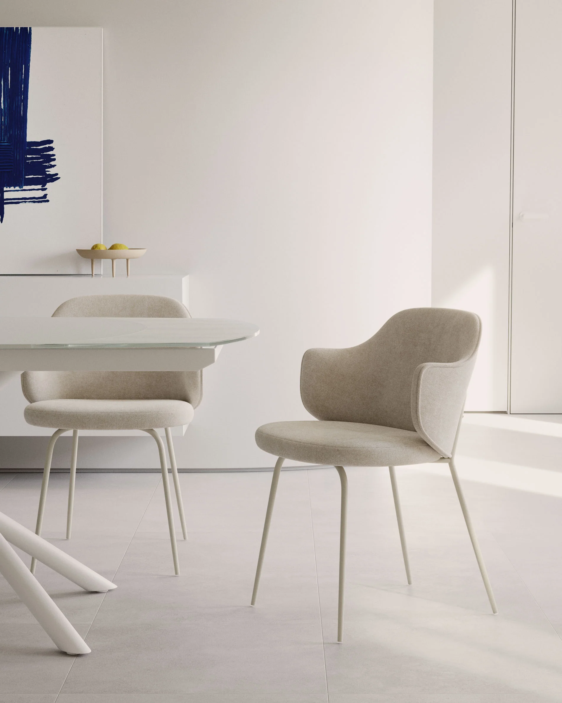 Yunia Stuhl Beige-Finish - Image 3