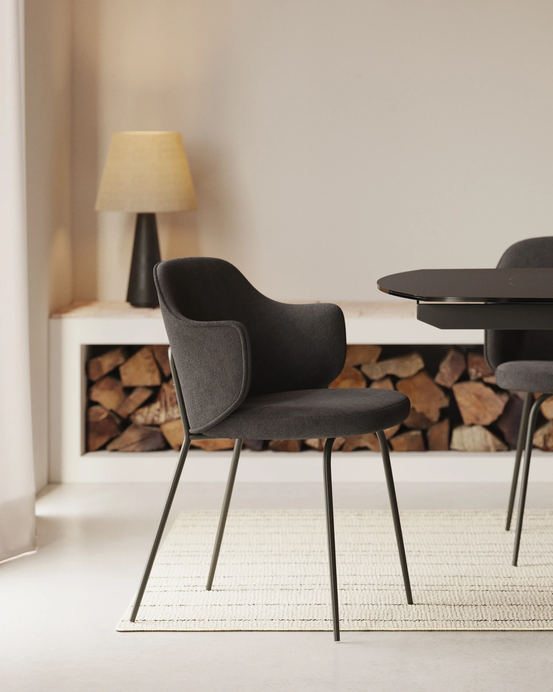 Yunia Stuhl Dark Grey-Finish - Image 3