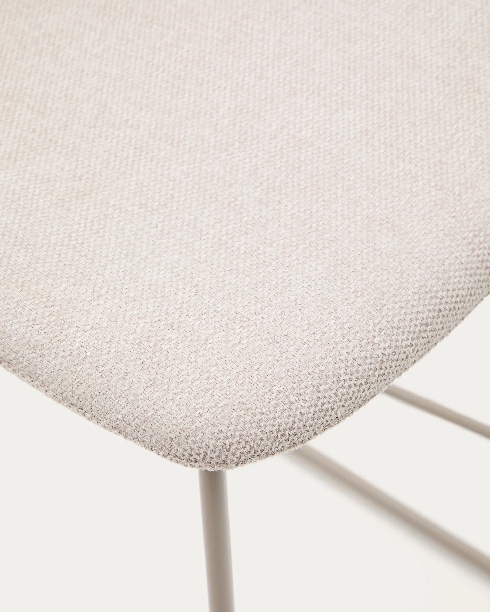 Zahara Hocker beige und Stahl mit beigem Finish 65 cm - Image 7