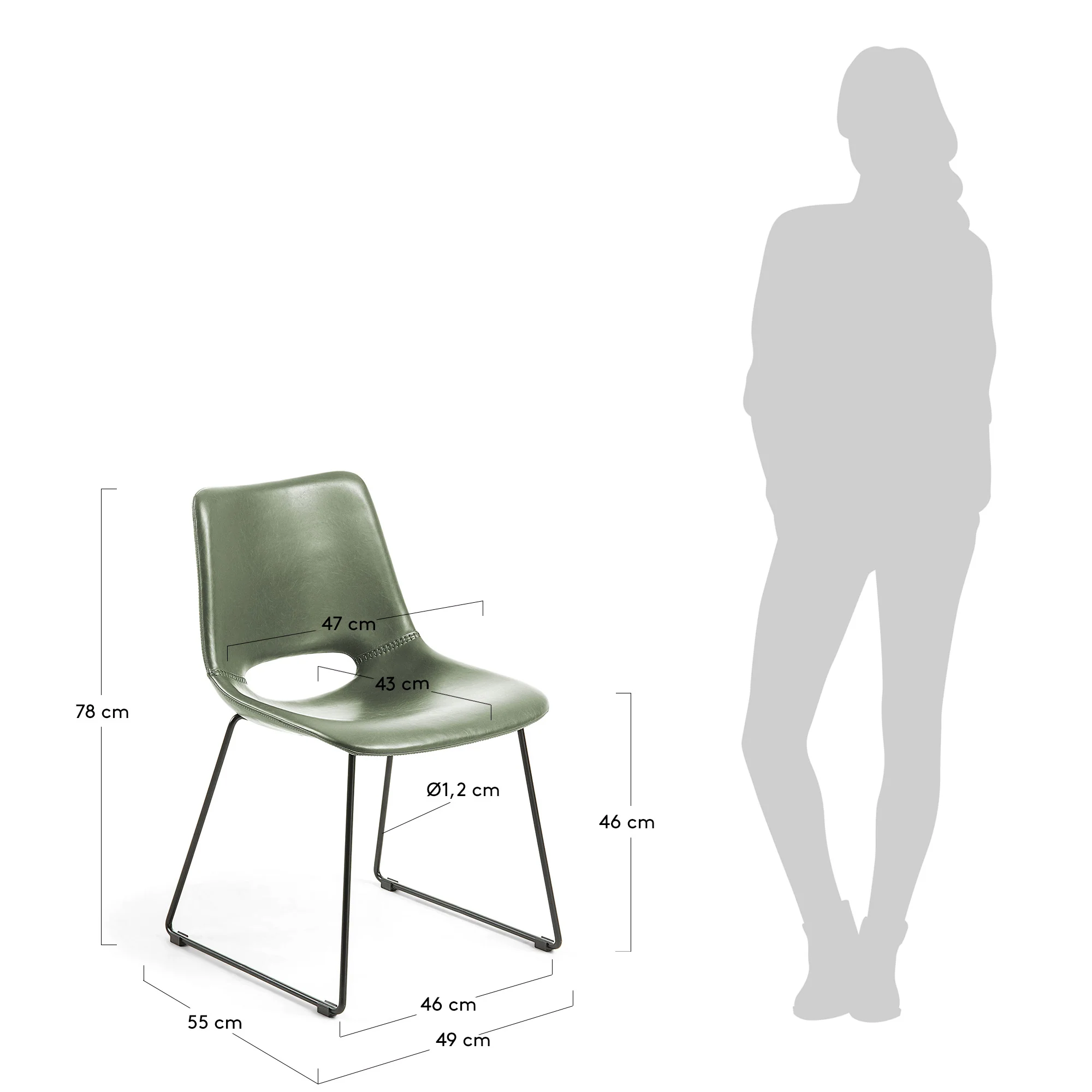 Zahara Stuhl Grün - Image 4