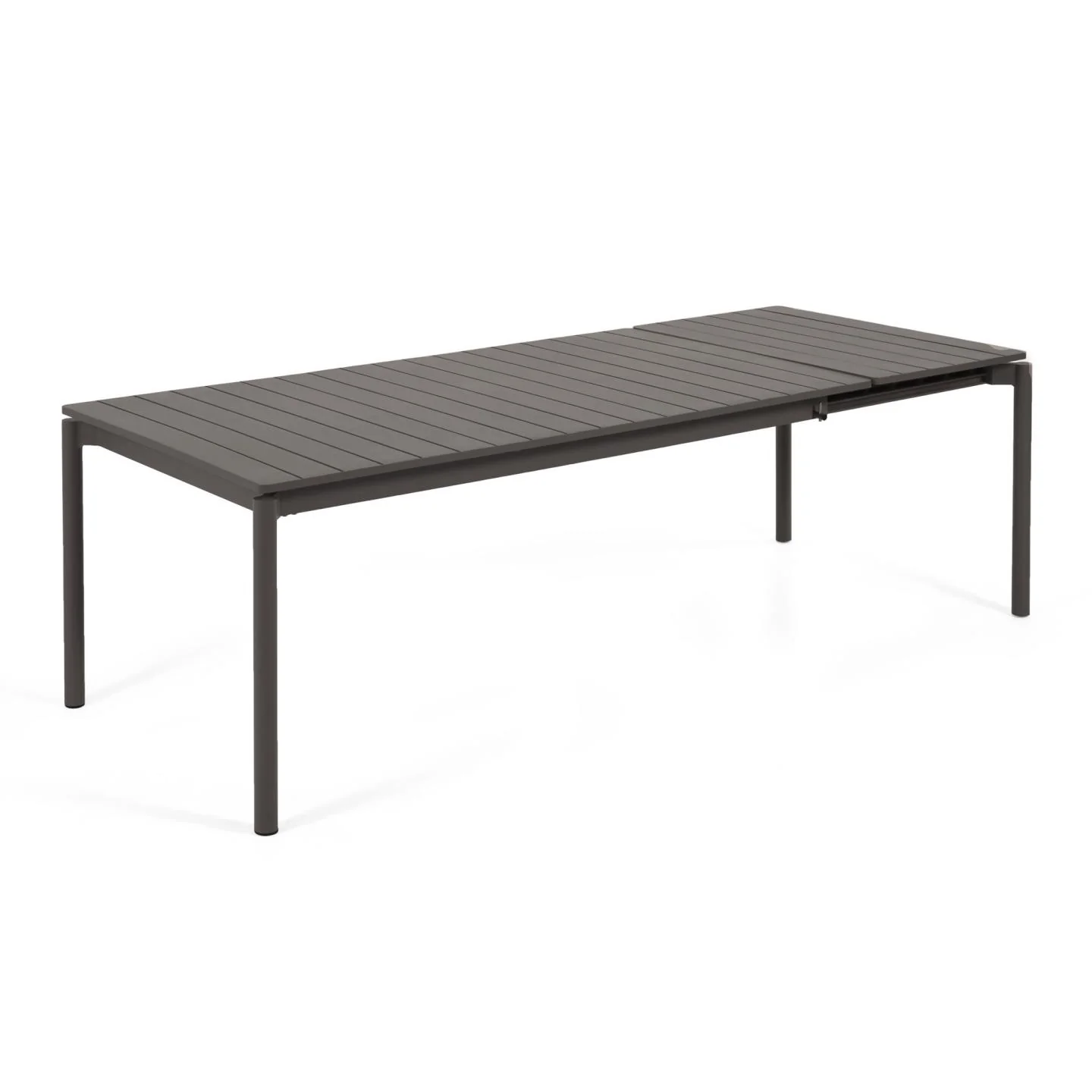 Zaltana ausziehbarer Outdoor-Tisch aus Aluminium matt dunkelgrau 180 (240) x 100 cm - Image 3