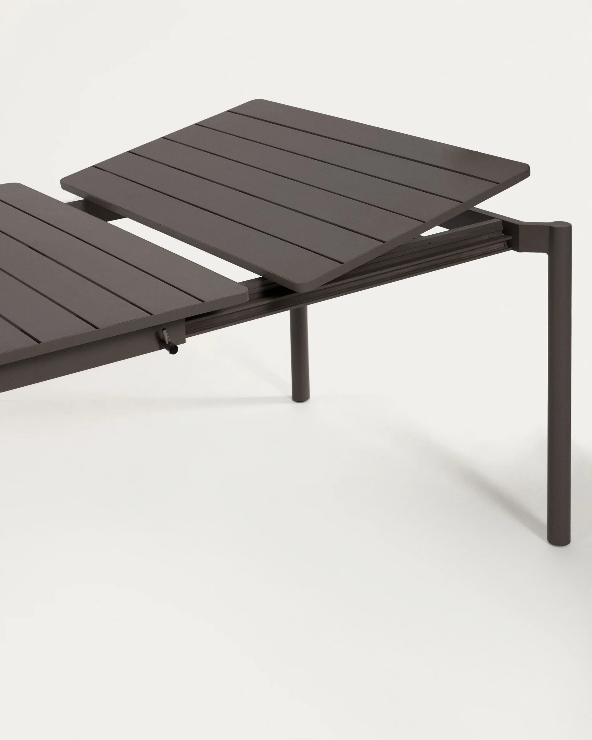 Zaltana ausziehbarer Outdoor-Tisch aus Aluminium matt dunkelgrau 180 (240) x 100 cm - Image 6