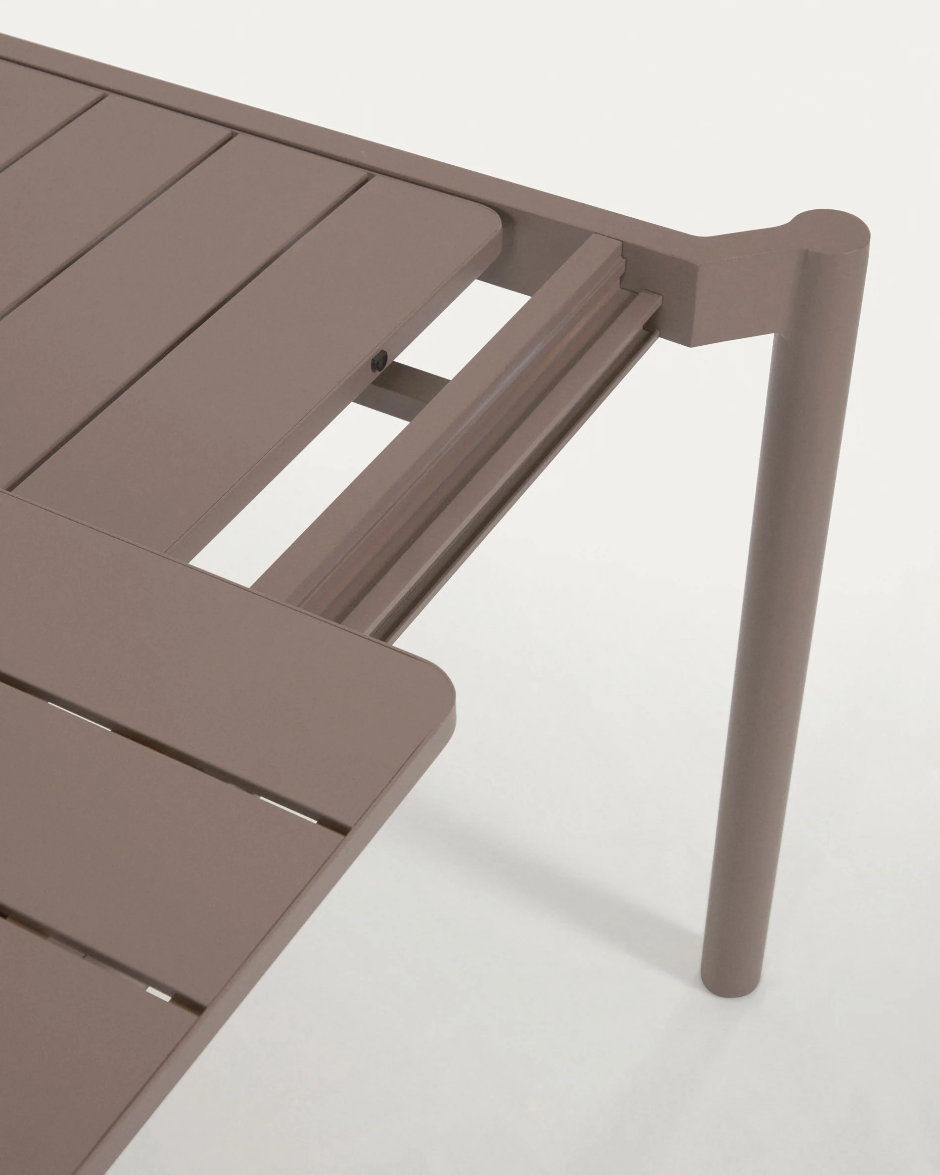 Zaltana ausziehbarer Outdoor-Tisch aus Aluminium mattbrauner 140 (200) x 90 cm - Image 6