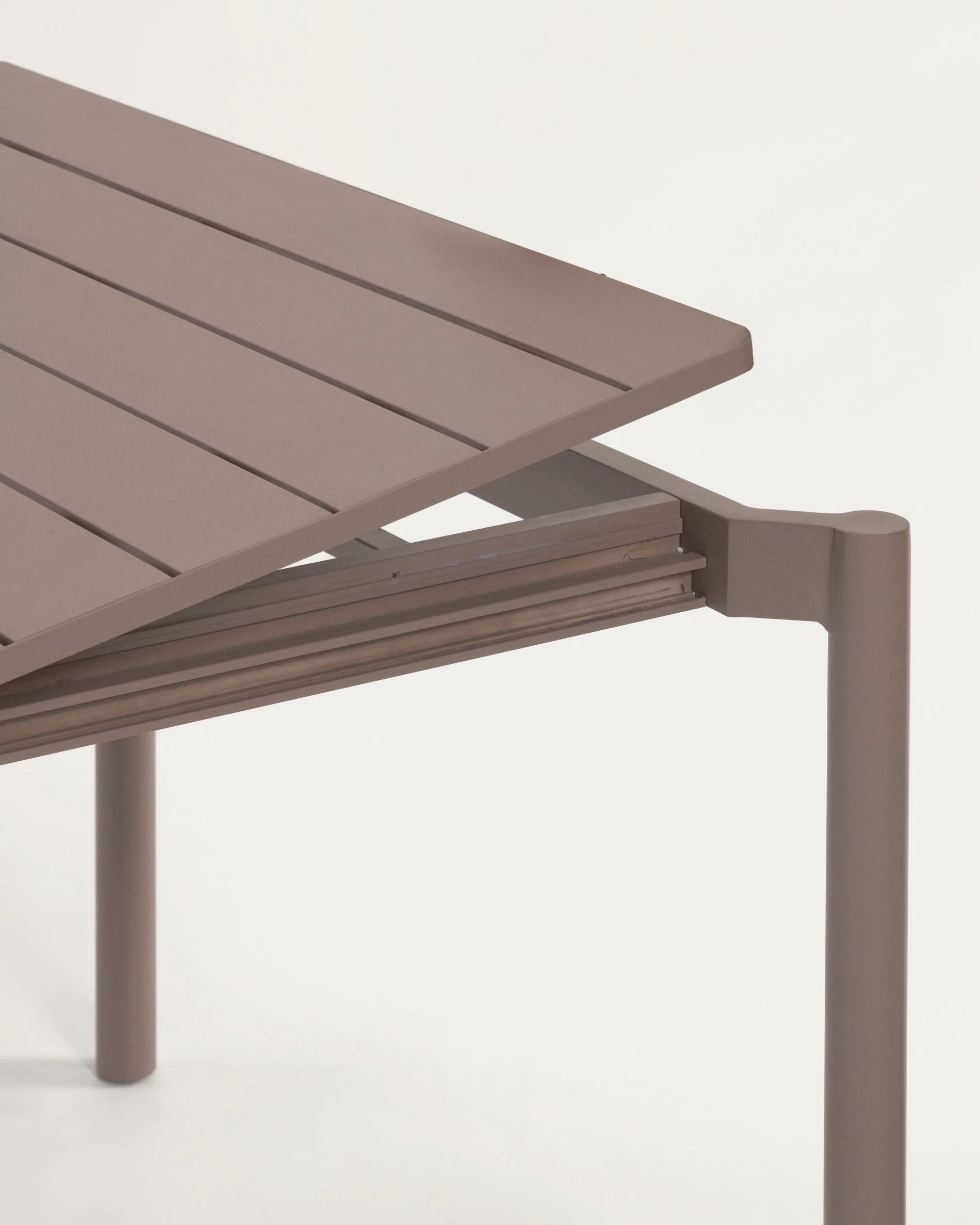 Zaltana ausziehbarer Outdoor-Tisch aus Aluminium mattbrauner 140 (200) x 90 cm - Image 8