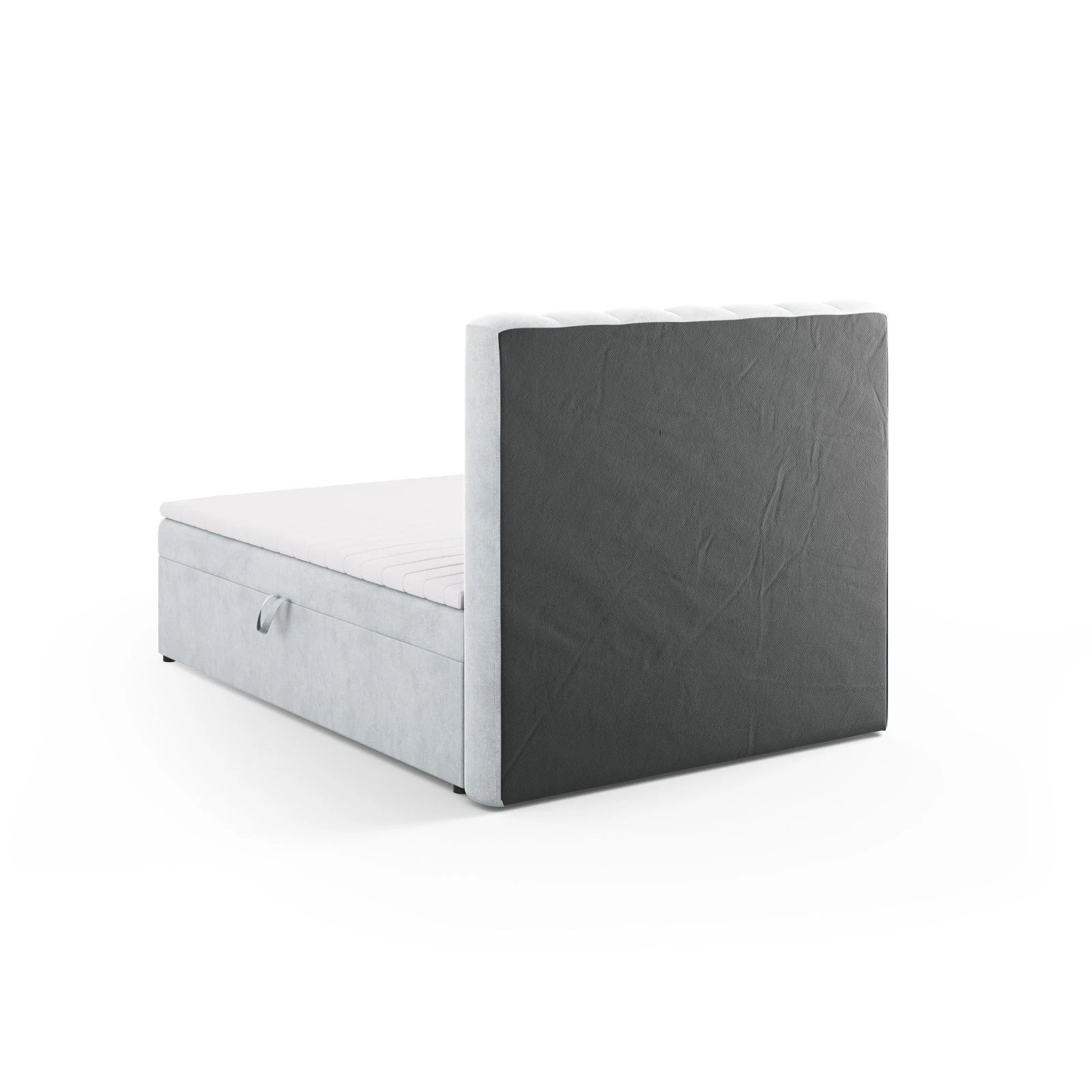 Kelp Boxspringbett mit Stauraum und Kopfteil in Samt oder Strukturstoff, 140x200 cm - Image 11