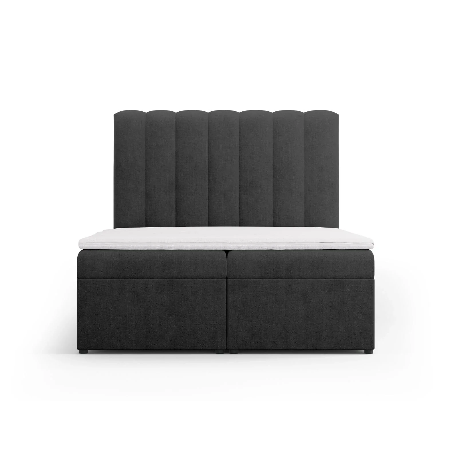 Kelp Boxspringbett mit Stauraum und Kopfteil in Samt oder Strukturstoff, 140x200 cm - Image 20
