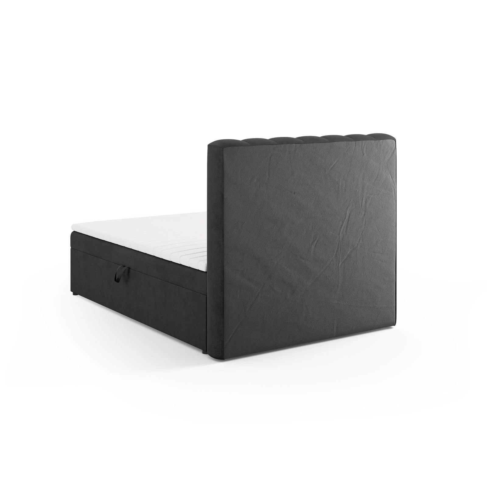 Kelp Boxspringbett mit Stauraum und Kopfteil in Samt oder Strukturstoff, 140x200 cm - Image 23