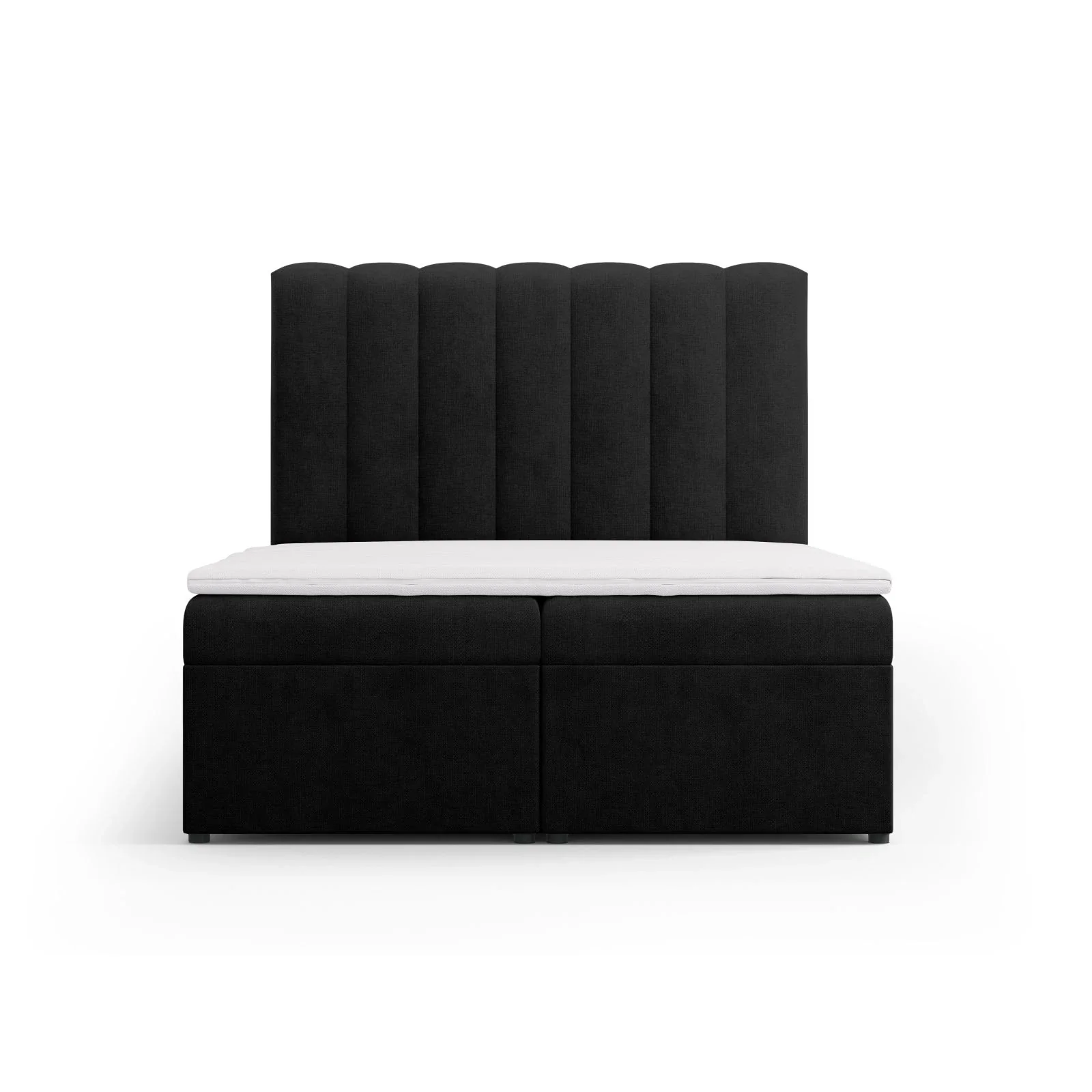 Kelp Boxspringbett mit Stauraum und Kopfteil in Samt oder Strukturstoff, 140x200 cm - Image 26
