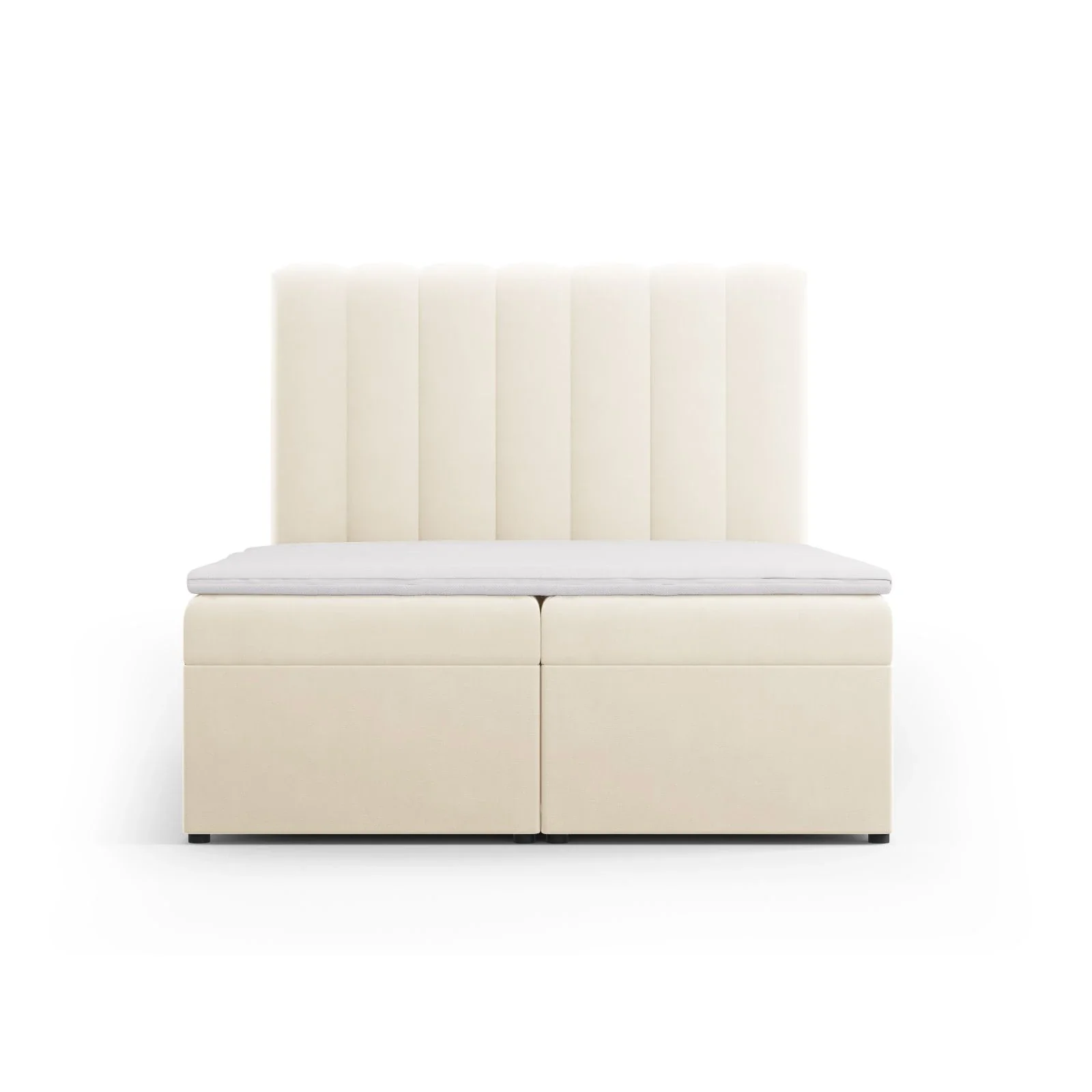 Kelp Boxspringbett mit Stauraum und Kopfteil in Samt oder Strukturstoff, 140x200 cm - Image 32