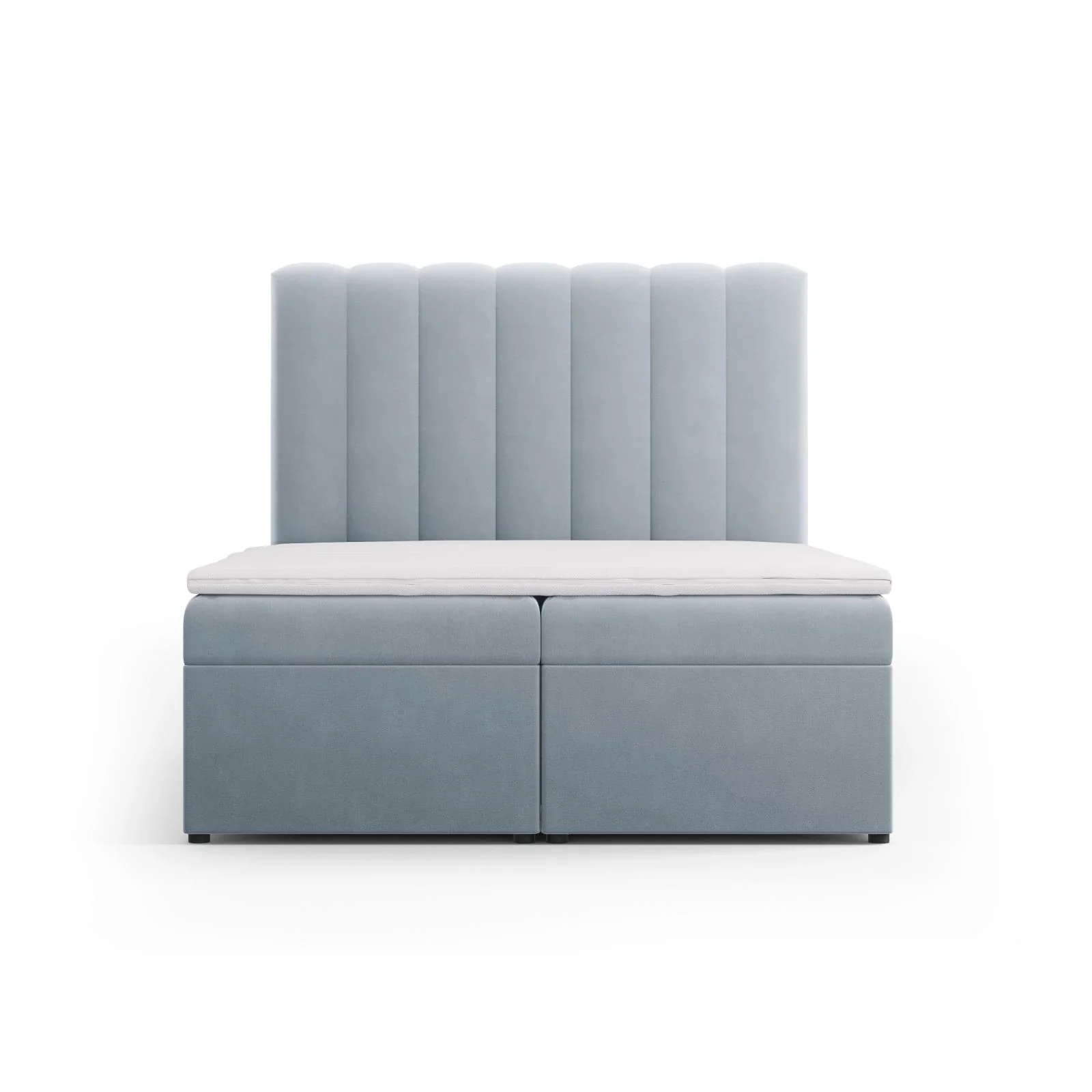 Kelp Boxspringbett mit Stauraum und Kopfteil in Samt oder Strukturstoff, 140x200 cm - Image 38