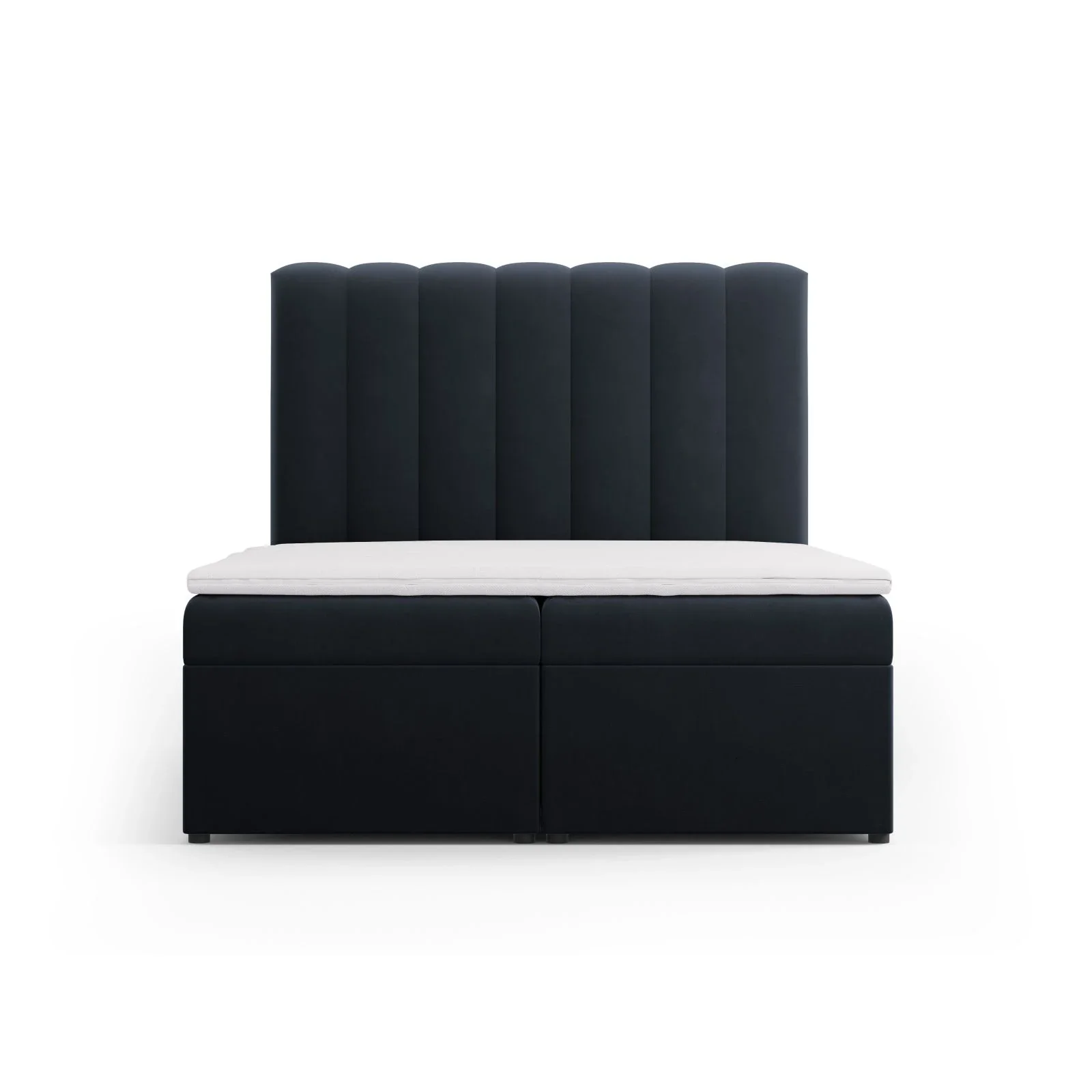 Kelp Boxspringbett mit Stauraum und Kopfteil in Samt oder Strukturstoff, 140x200 cm - Image 50