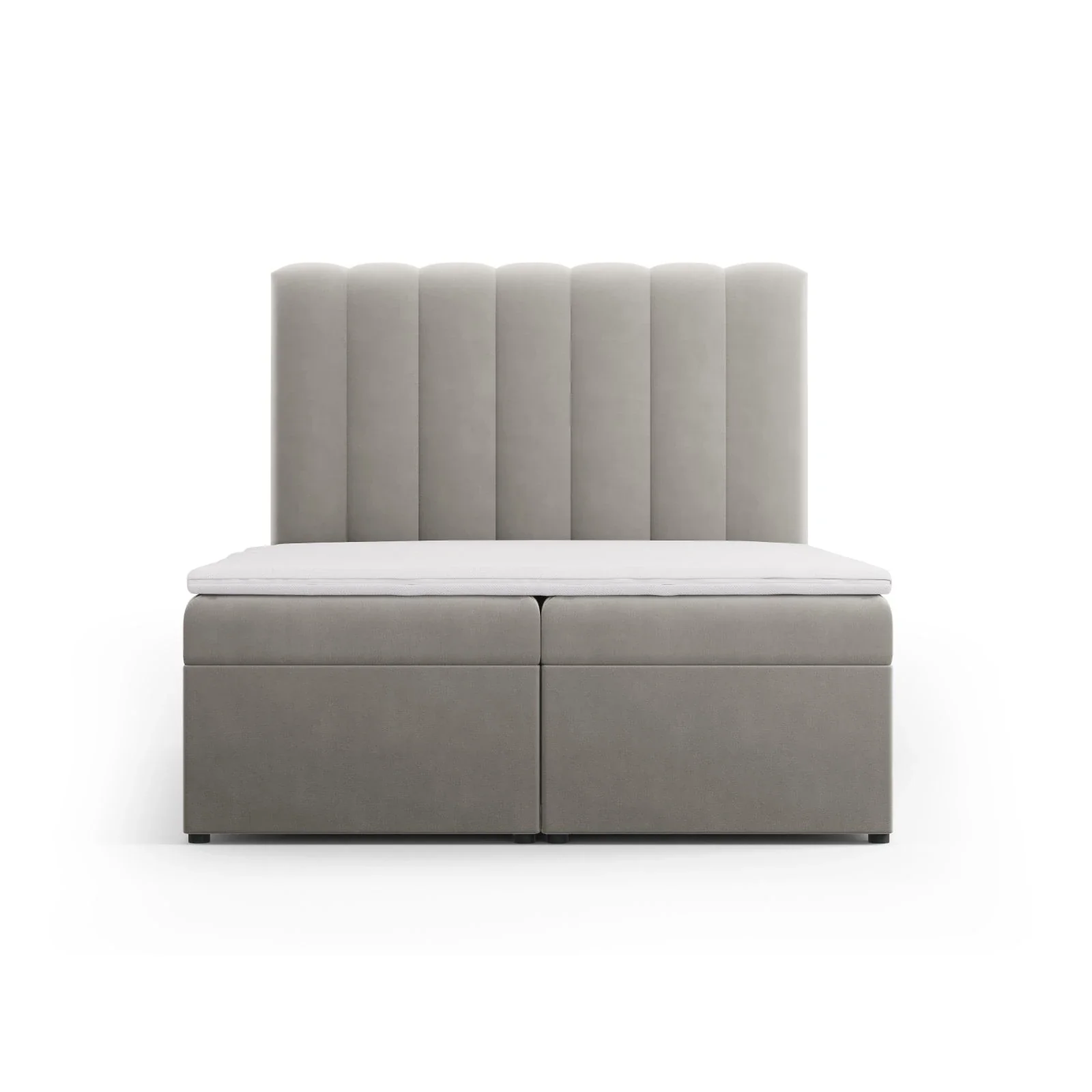 Kelp Boxspringbett mit Stauraum und Kopfteil in Samt oder Strukturstoff, 140x200 cm - Image 56