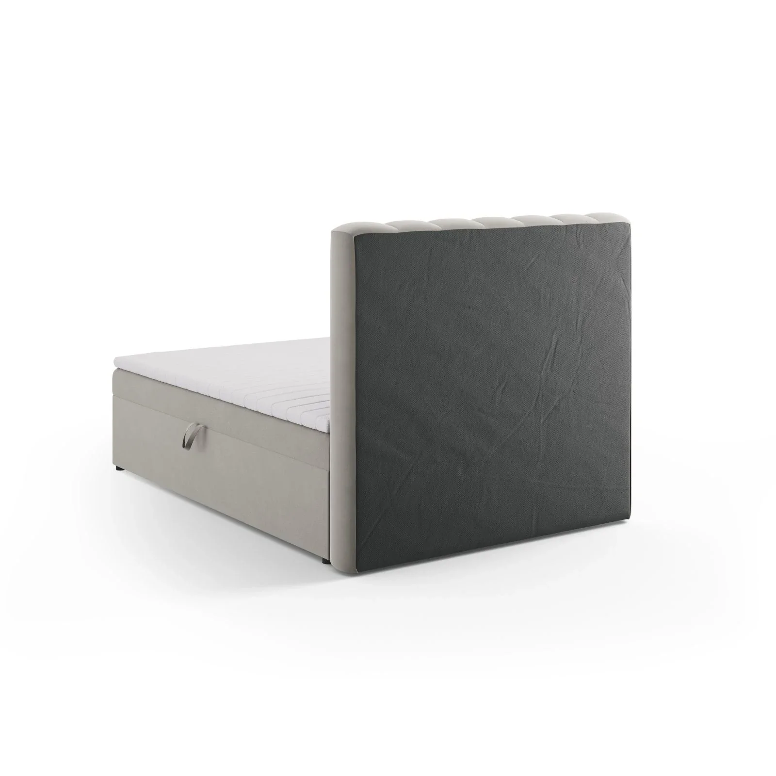 Kelp Boxspringbett mit Stauraum und Kopfteil in Samt oder Strukturstoff, 140x200 cm - Image 59