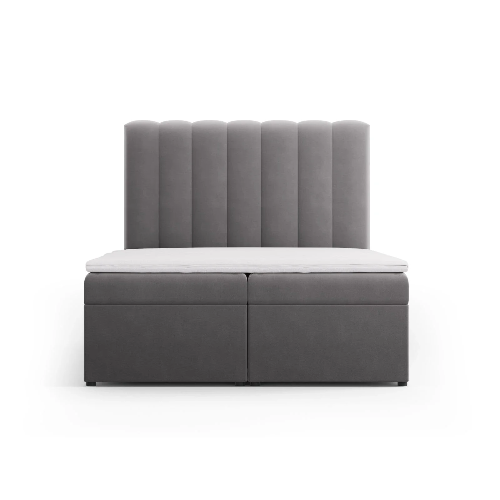 Kelp Boxspringbett mit Stauraum und Kopfteil in Samt oder Strukturstoff, 140x200 cm - Image 62