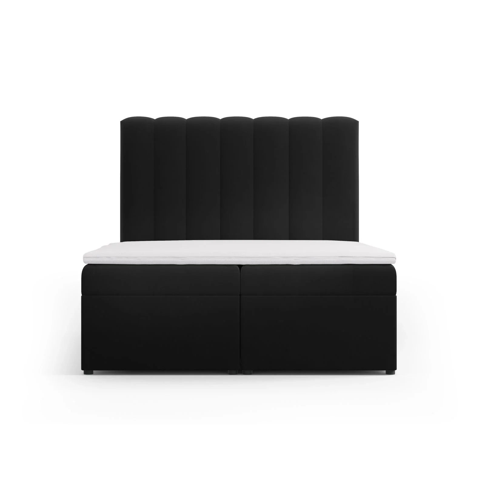 Kelp Boxspringbett mit Stauraum und Kopfteil in Samt oder Strukturstoff, 140x200 cm - Image 68
