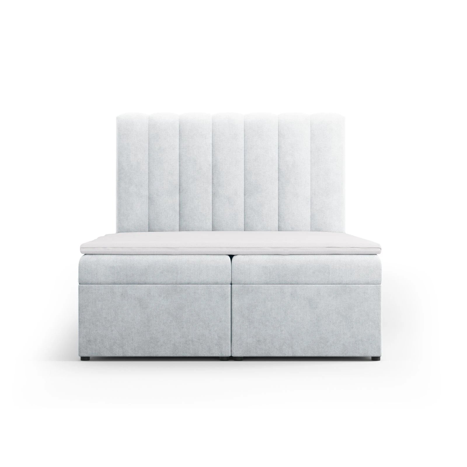 Kelp Boxspringbett mit Stauraum und Kopfteil in Samt oder Strukturstoff, 140x200 cm - Image 8