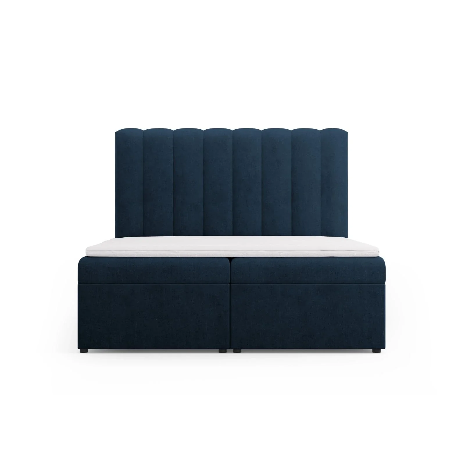 Kelp Boxspringbett mit Stauraum und Kopfteil in Samt oder Strukturstoff, 160x200 cm - Image 14