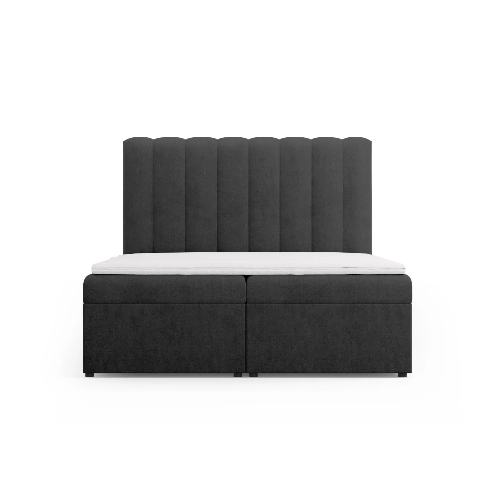 Kelp Boxspringbett mit Stauraum und Kopfteil in Samt oder Strukturstoff, 160x200 cm - Image 20