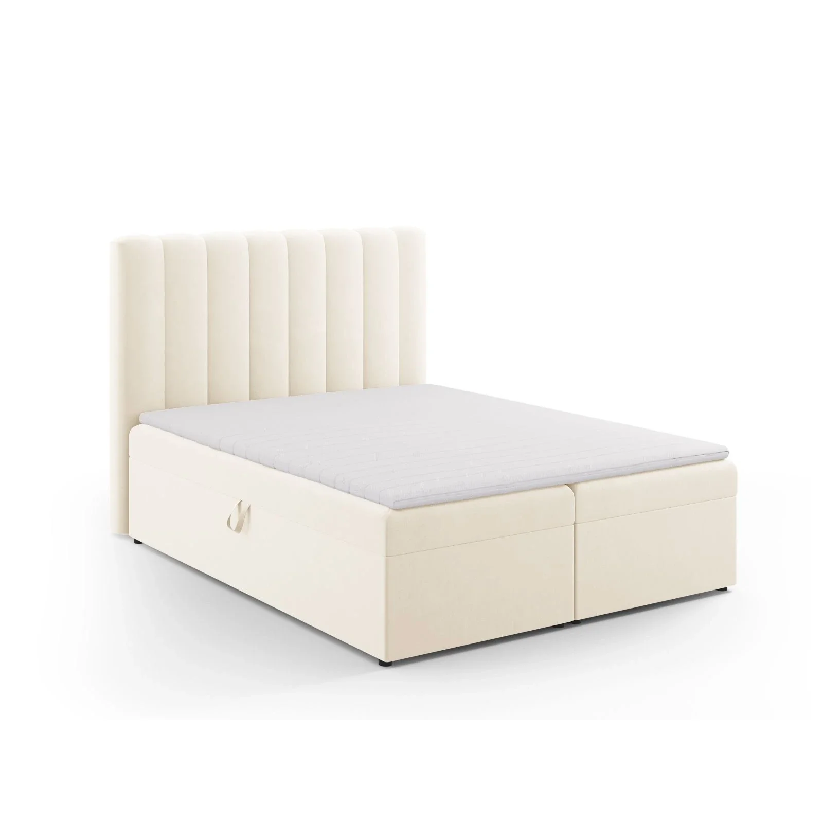 Kelp Boxspringbett mit Stauraum und Kopfteil in Samt oder Strukturstoff, 160x200 cm - Image 31