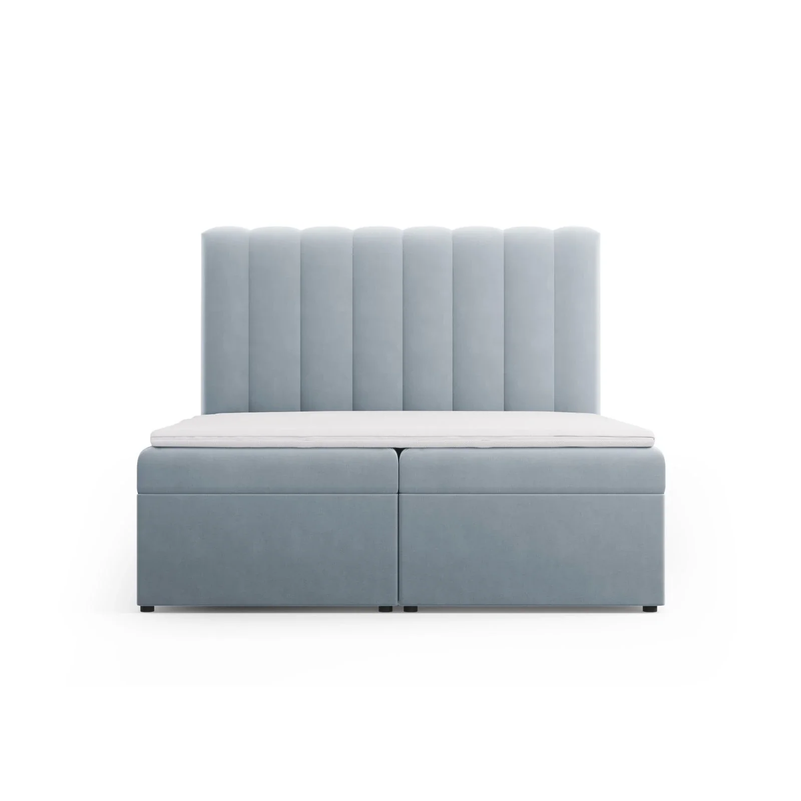 Kelp Boxspringbett mit Stauraum und Kopfteil in Samt oder Strukturstoff, 160x200 cm - Image 38