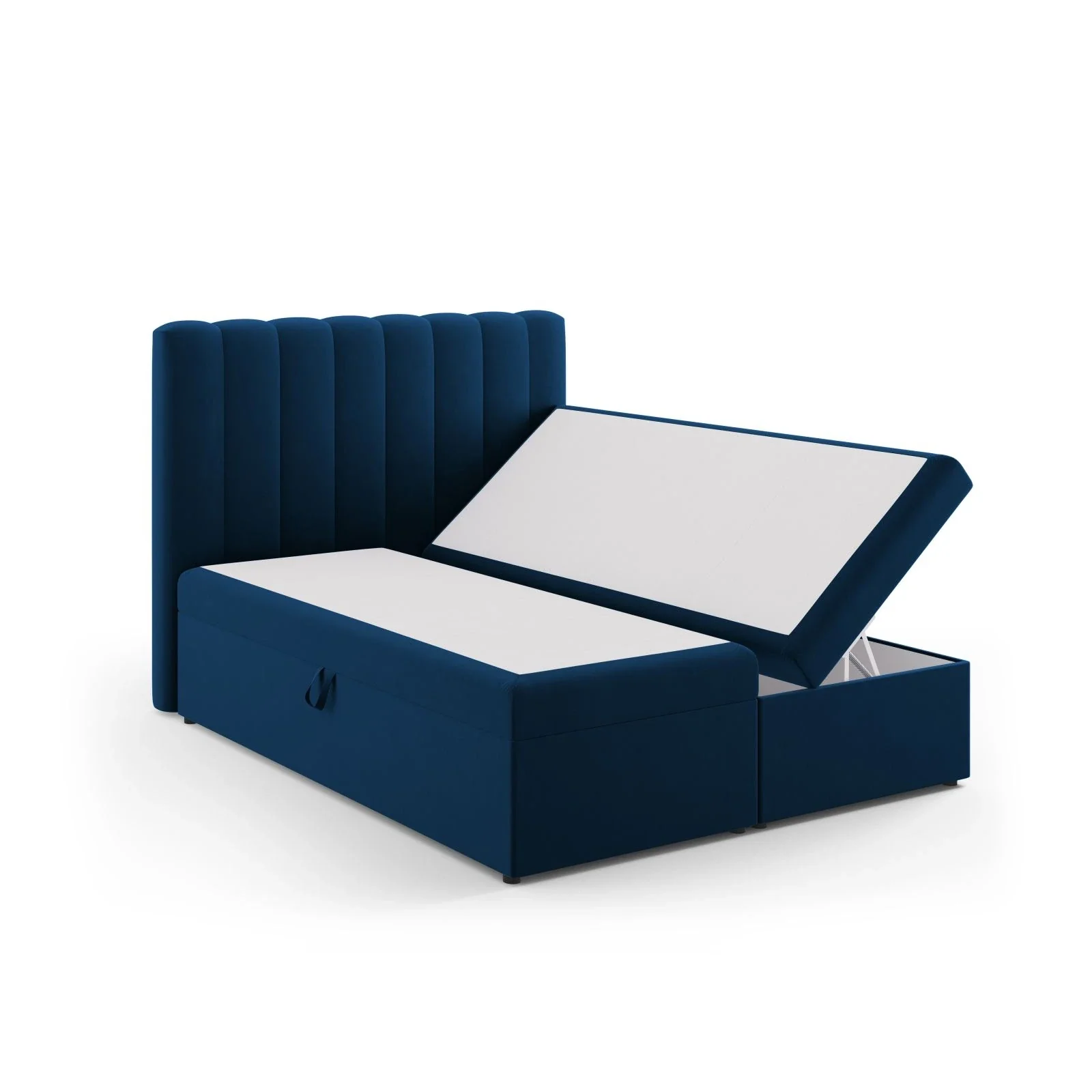 Kelp Boxspringbett mit Stauraum und Kopfteil in Samt oder Strukturstoff, 160x200 cm - Image 45