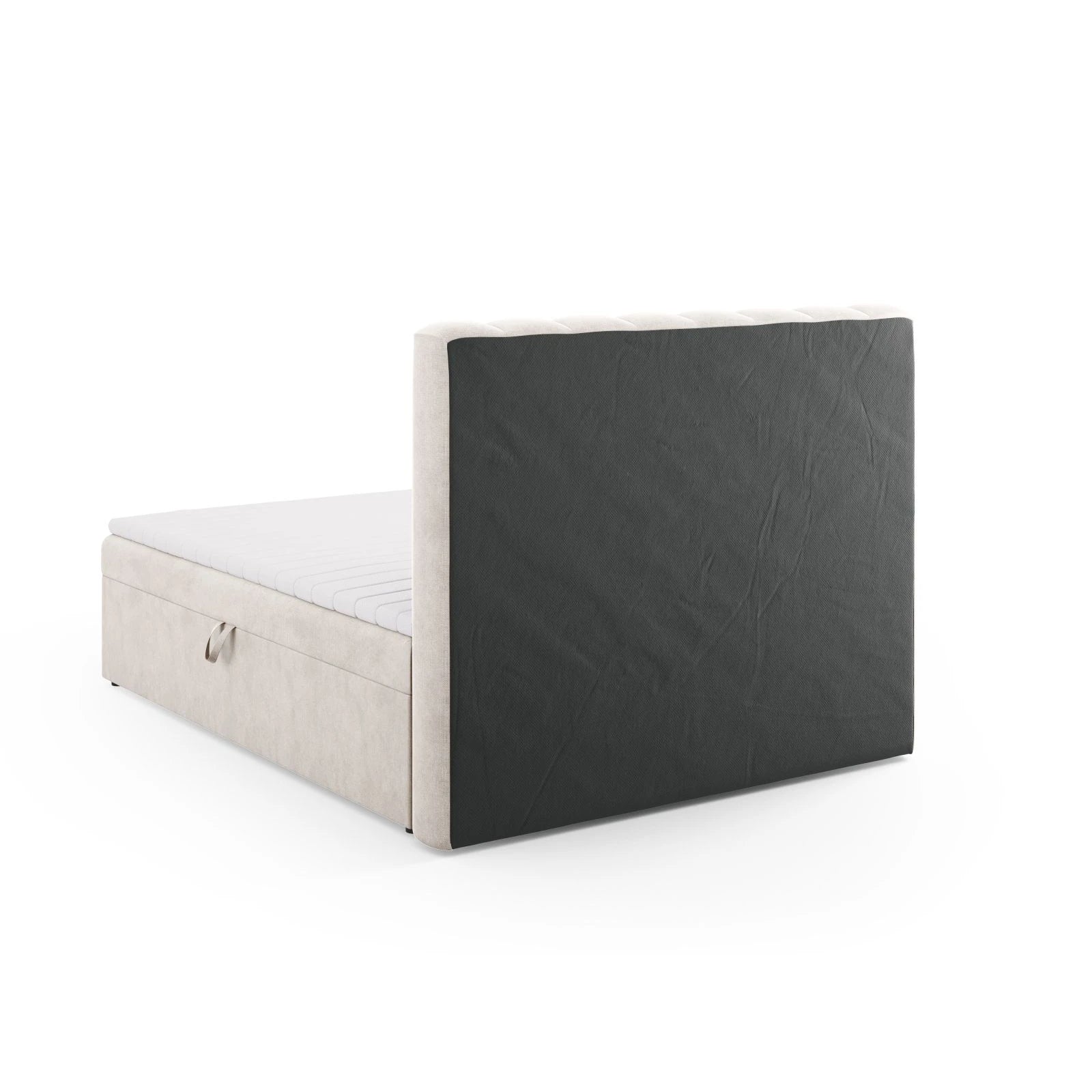 Kelp Boxspringbett mit Stauraum und Kopfteil in Samt oder Strukturstoff, 160x200 cm - Image 5